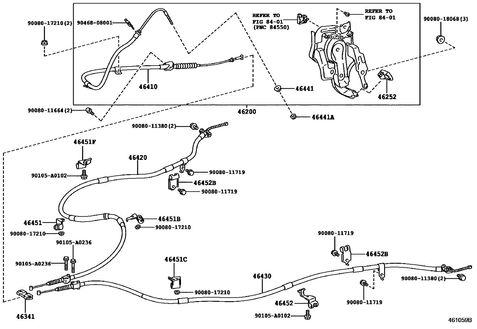 4601 — PARKING BRAKE & CABLE