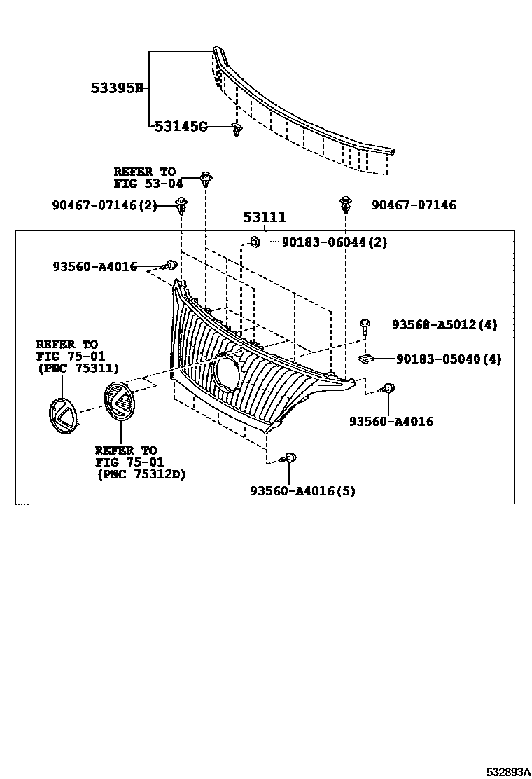 5301 — RADIATOR GRILLE