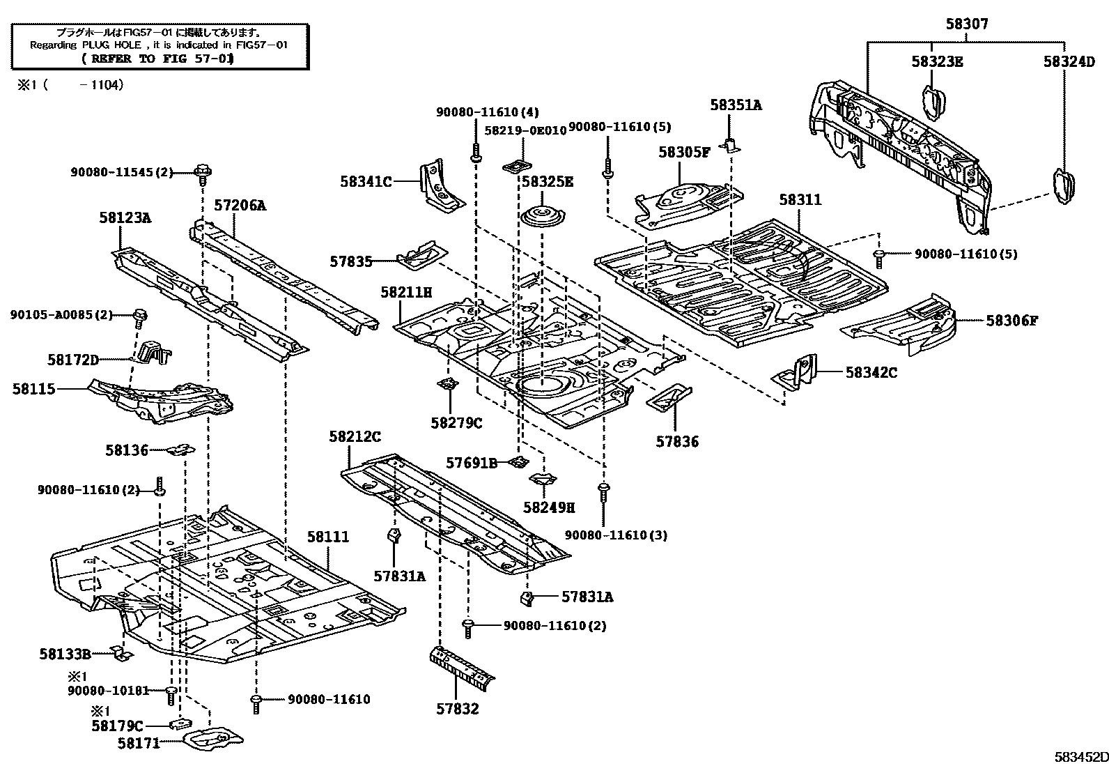 5801 — FLOOR PAN & LOWER BACK PANEL