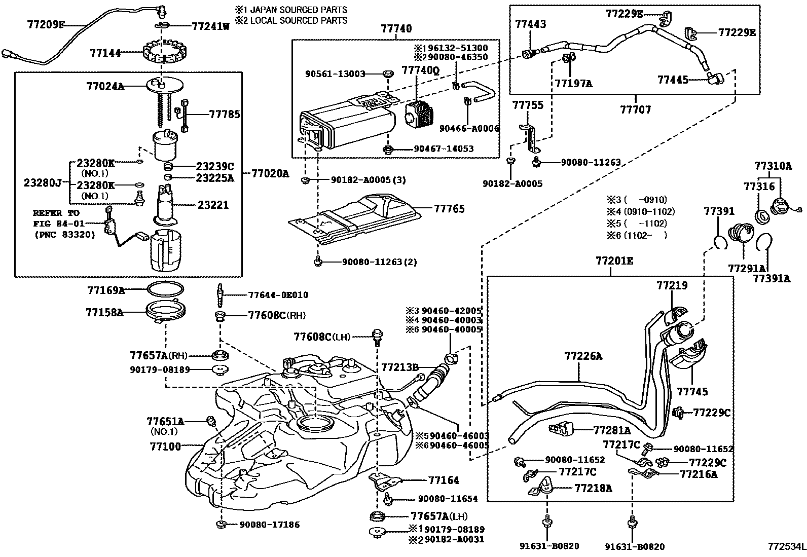 7701 — FUEL TANK & TUBE
