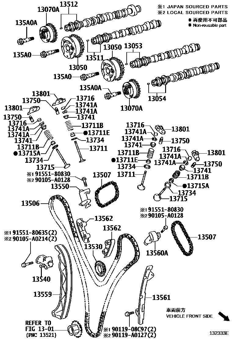 1302 — CAMSHAFT & VALVE