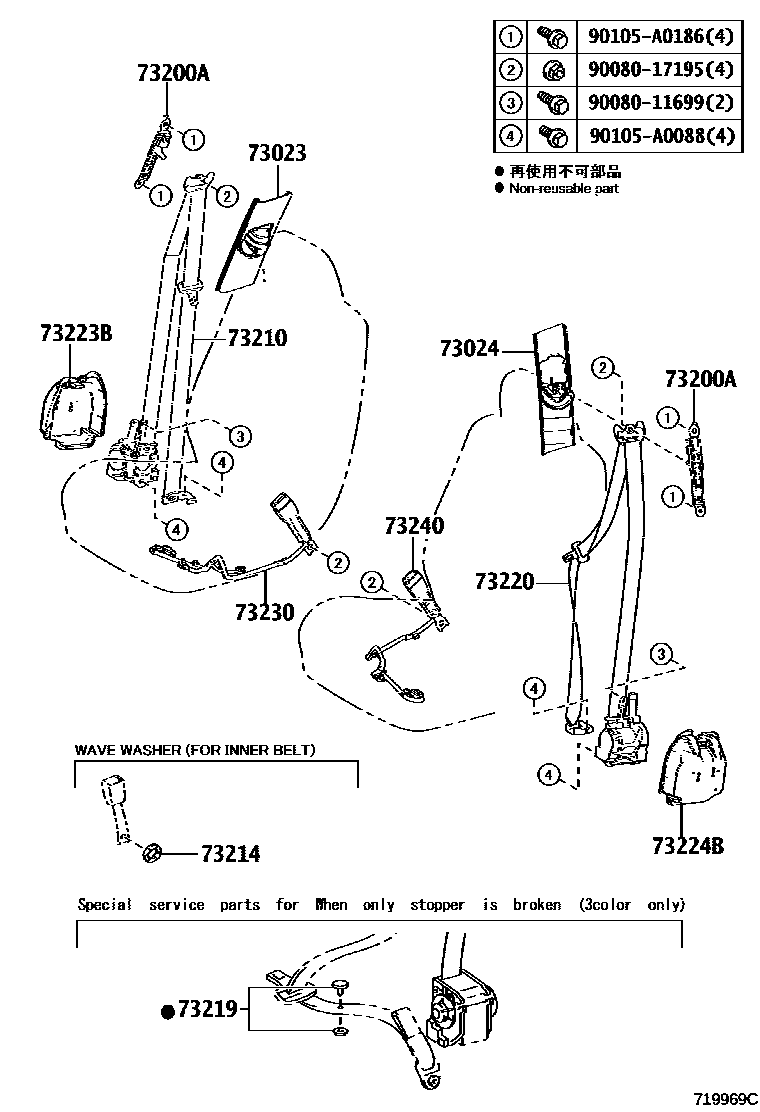 7104 — SEAT BELT & CHILD RESTRAINT SEAT