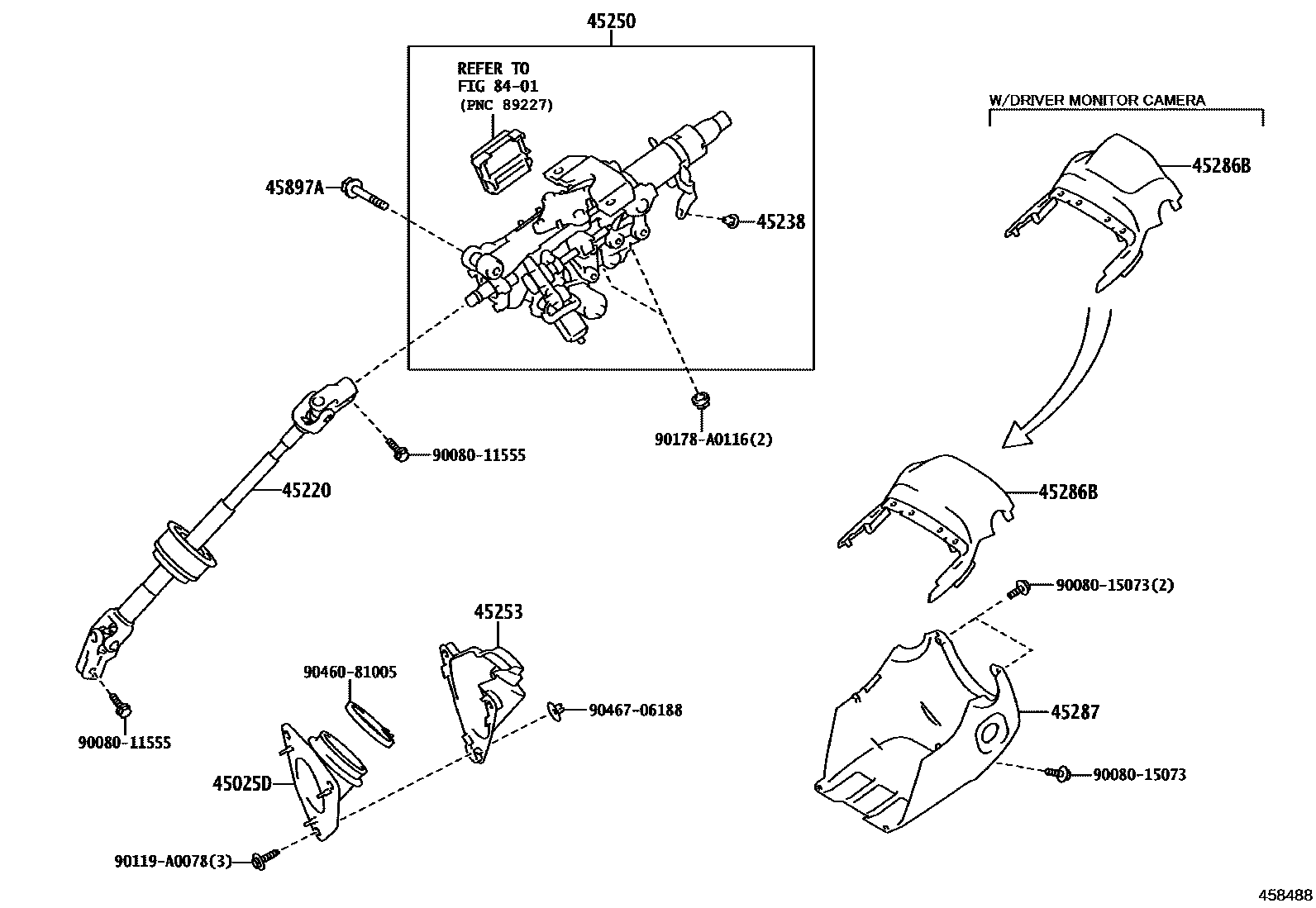 4501 — STEERING COLUMN & SHAFT