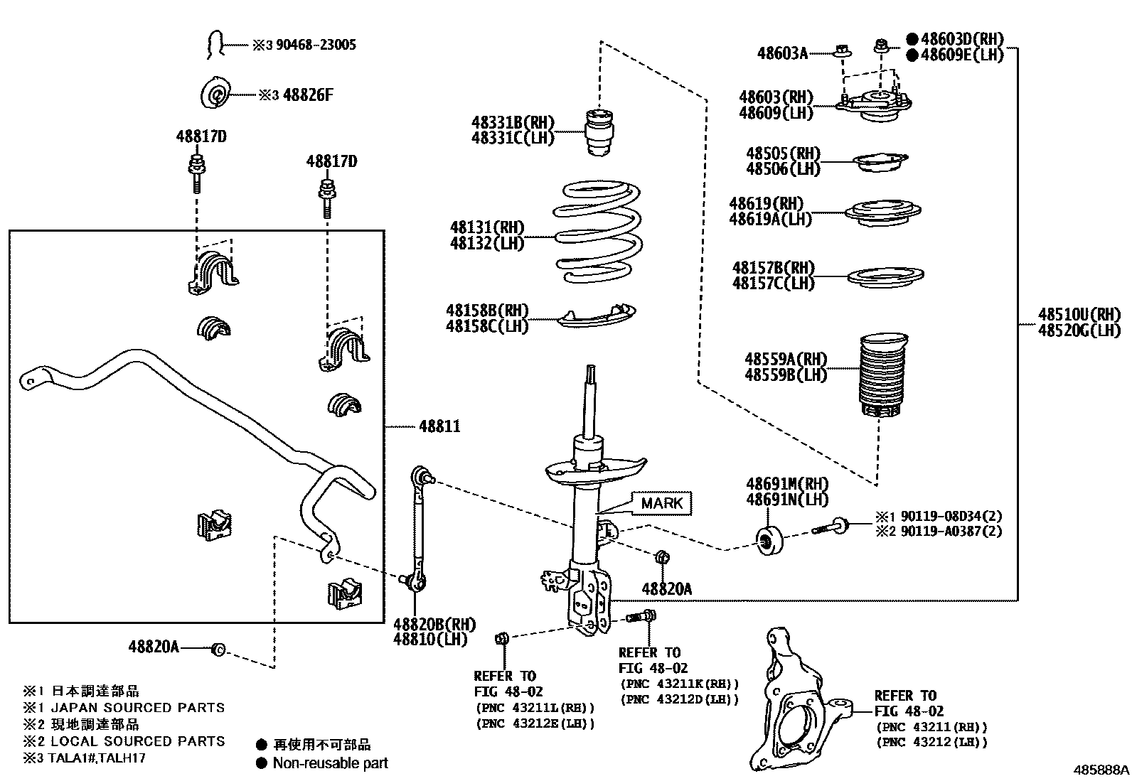 4803 — FRONT SPRING & SHOCK ABSORBER