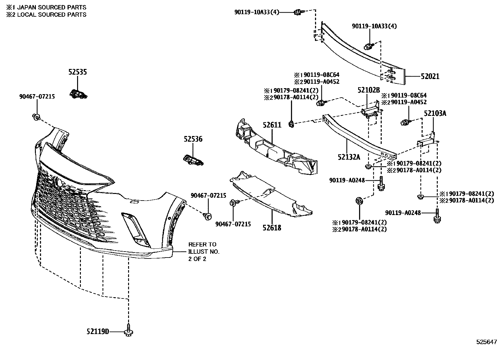 5201 — FRONT BUMPER & BUMPER STAY