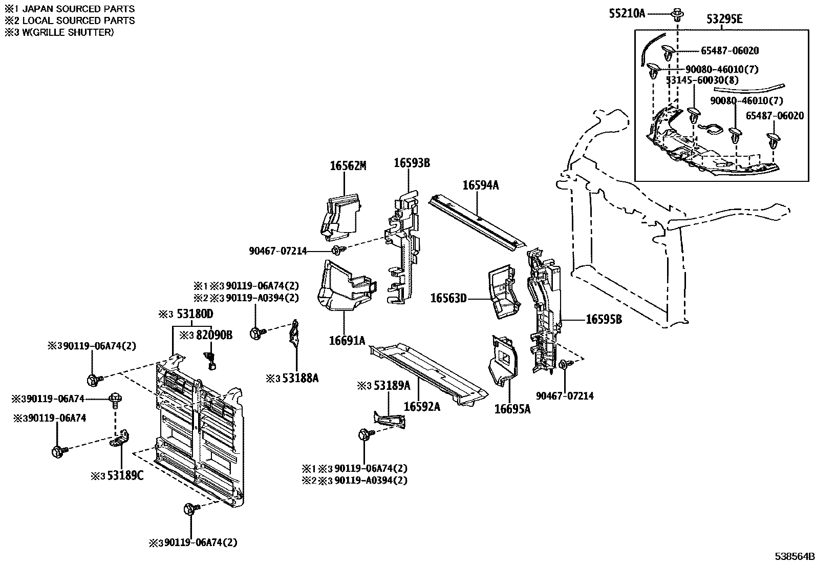 5304 — FRONT FENDER APRON & DASH PANEL
