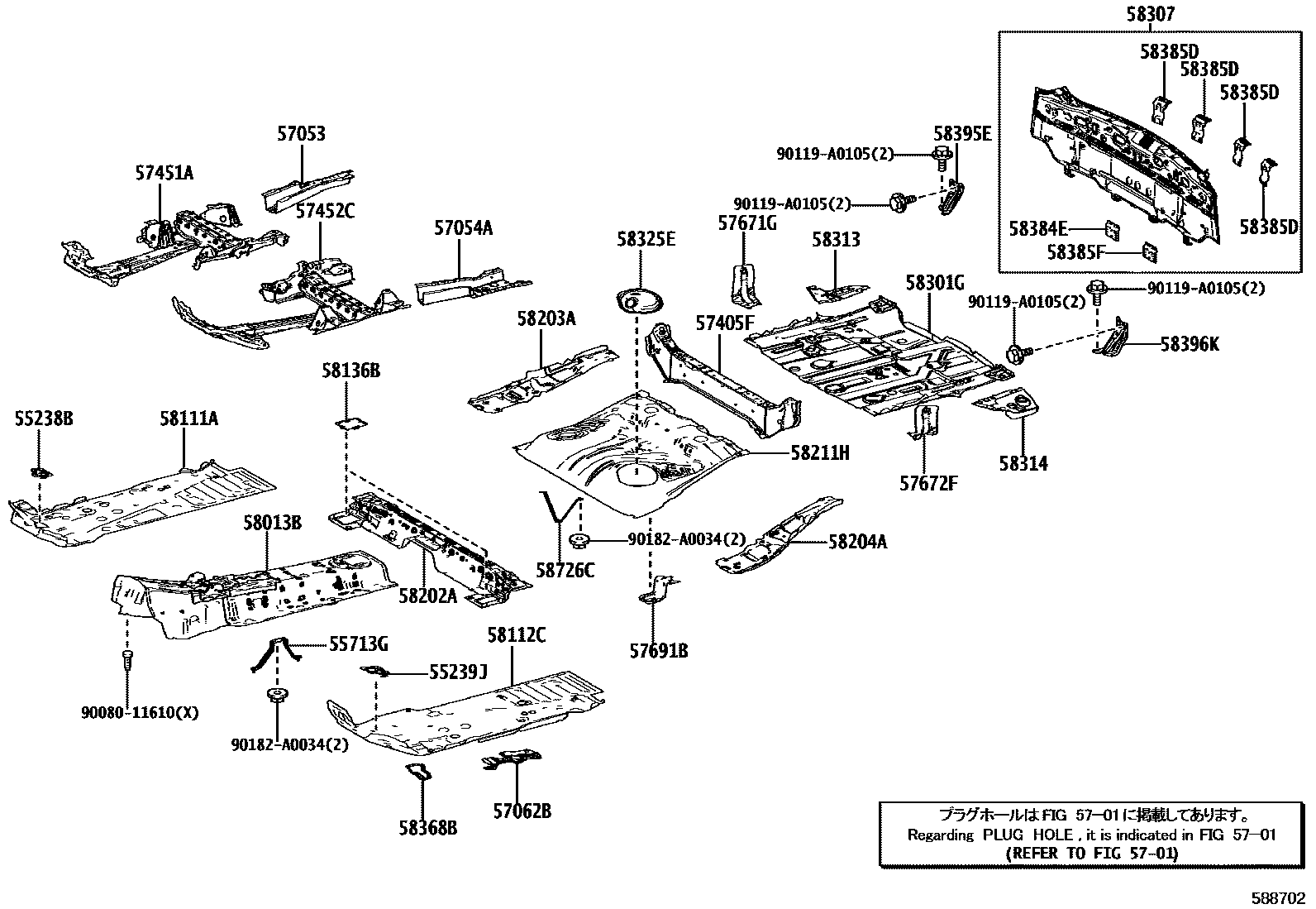 5801 — FLOOR PAN & LOWER BACK PANEL