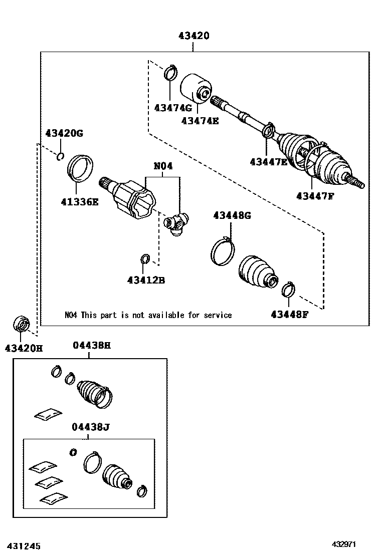 4302 — FRONT DRIVE SHAFT