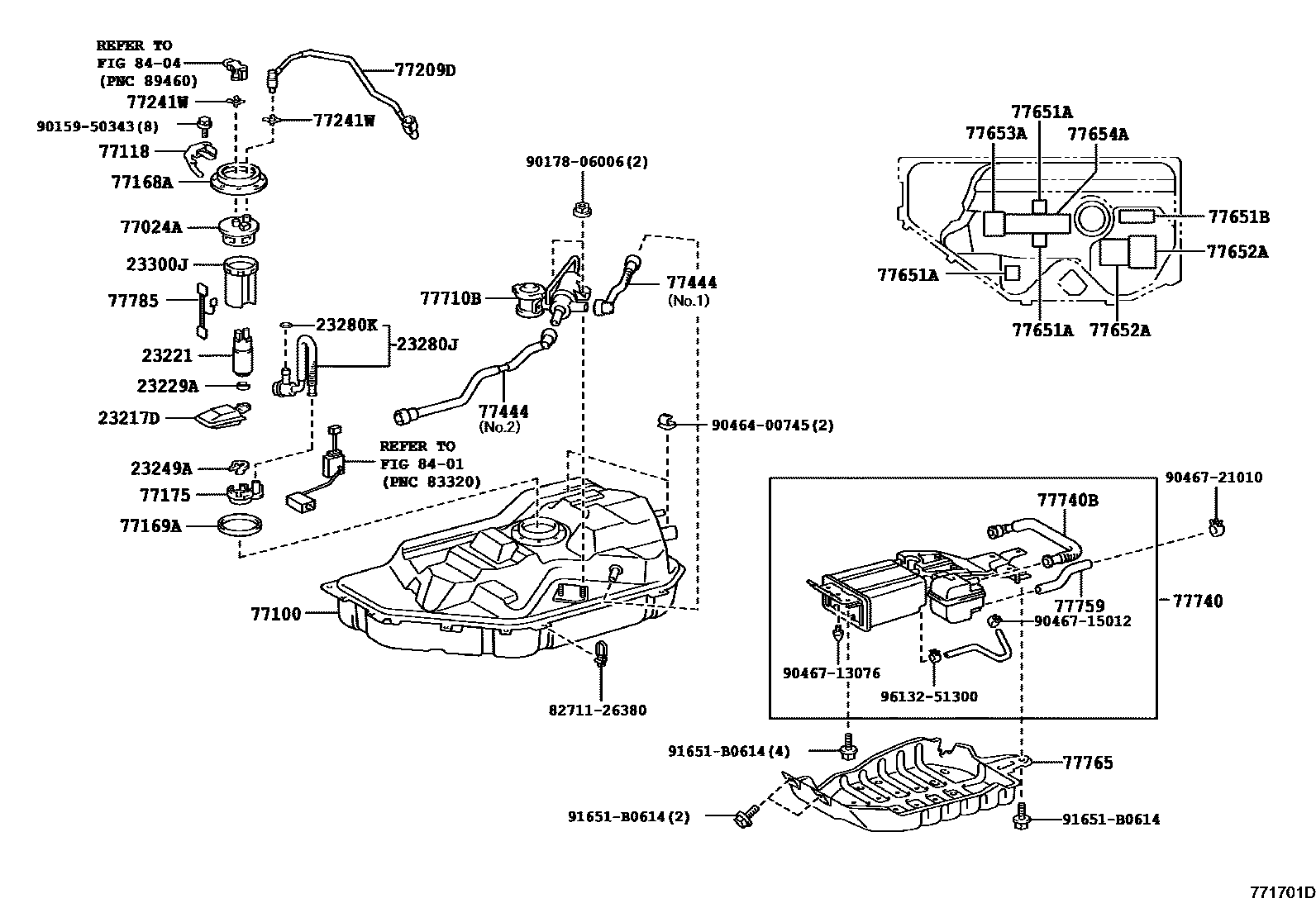 7701 — FUEL TANK & TUBE
