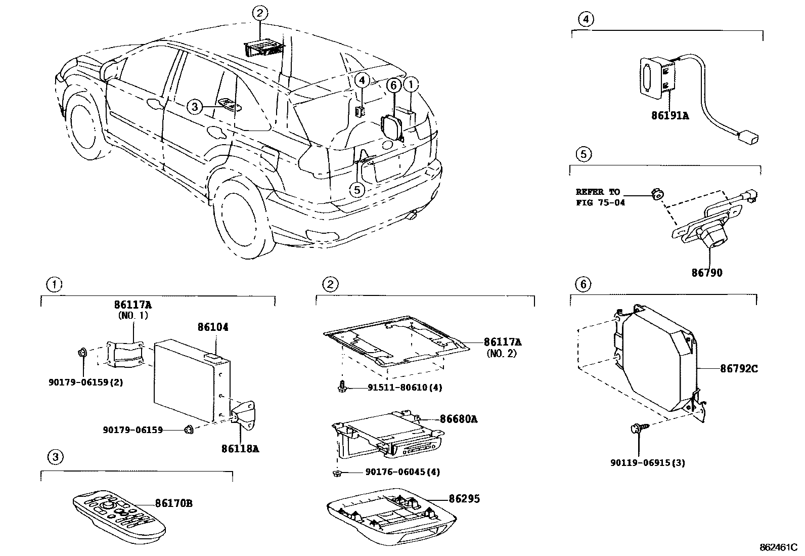 8606 — CAMERA & REAR MONITOR DISPLAY