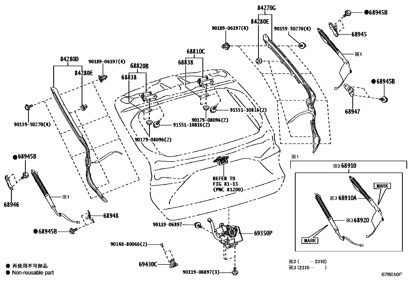 6709 — BACK DOOR LOCK & HANDLE