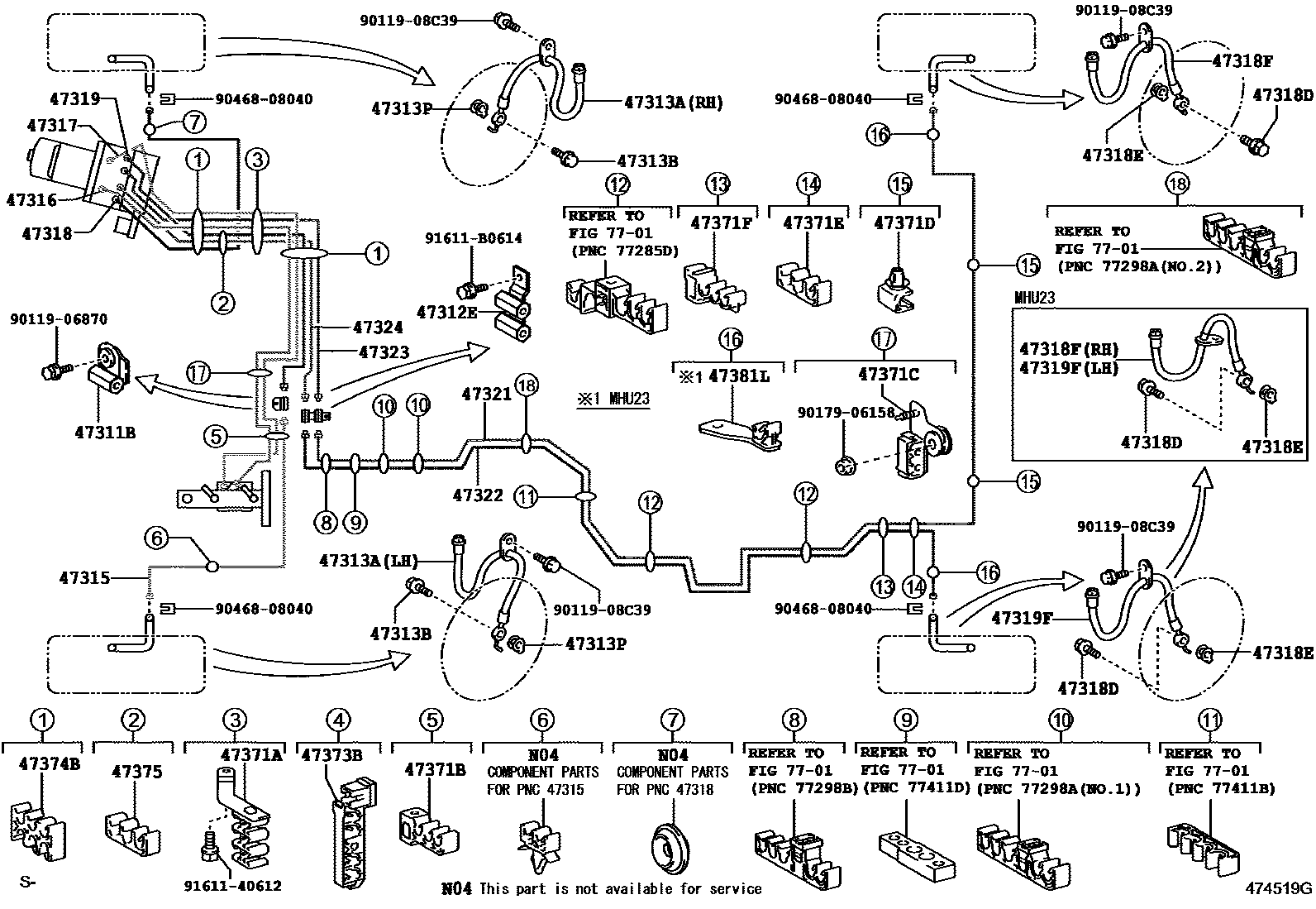 4708 — BRAKE TUBE & CLAMP