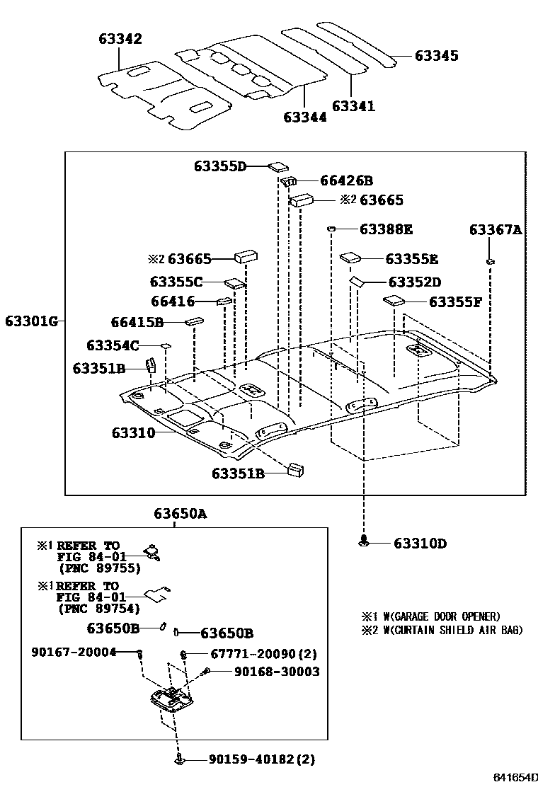 6402 — ROOF HEADLINING & SILENCER PAD
