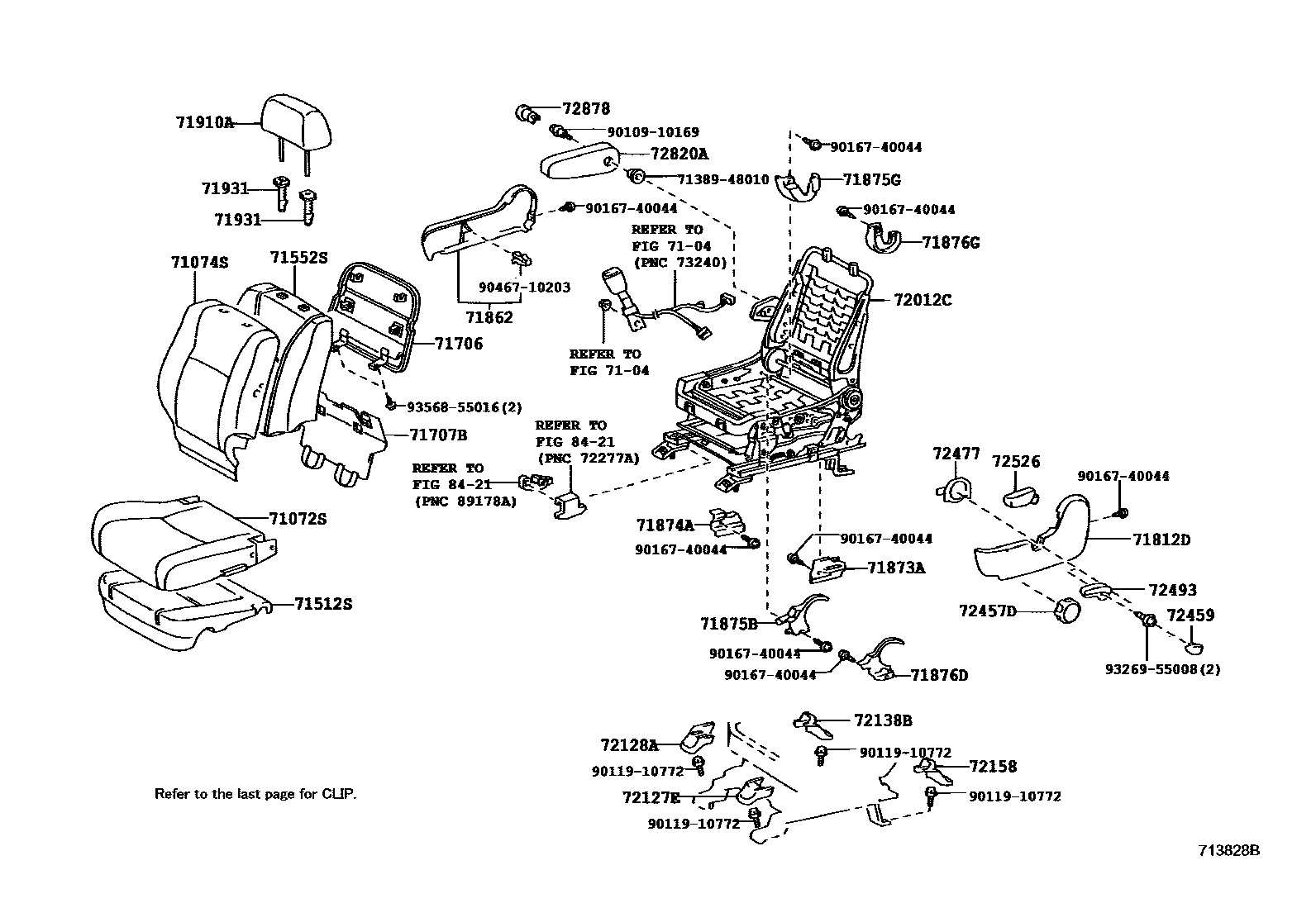 7101 — FRONT SEAT & SEAT TRACK