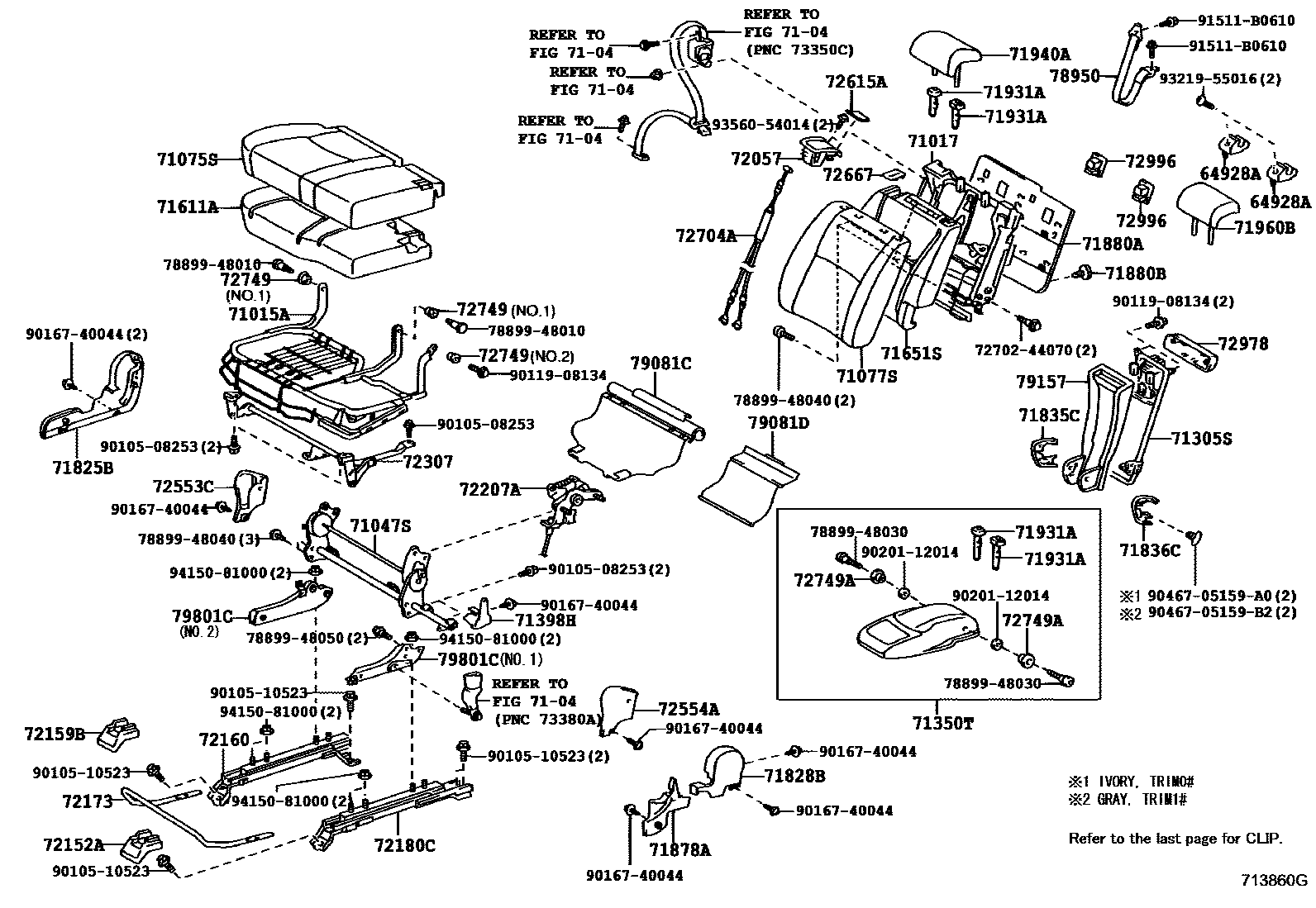 7102 — REAR SEAT & SEAT TRACK