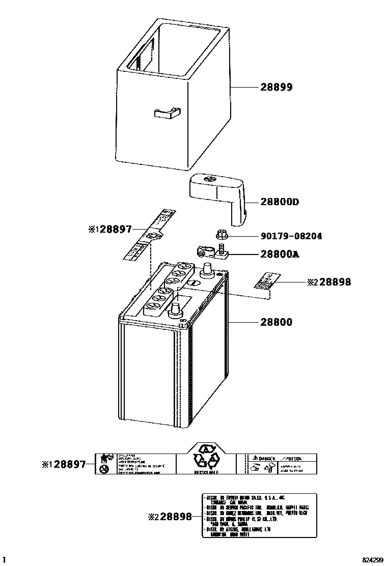 8201 — BATTERY & BATTERY CABLE