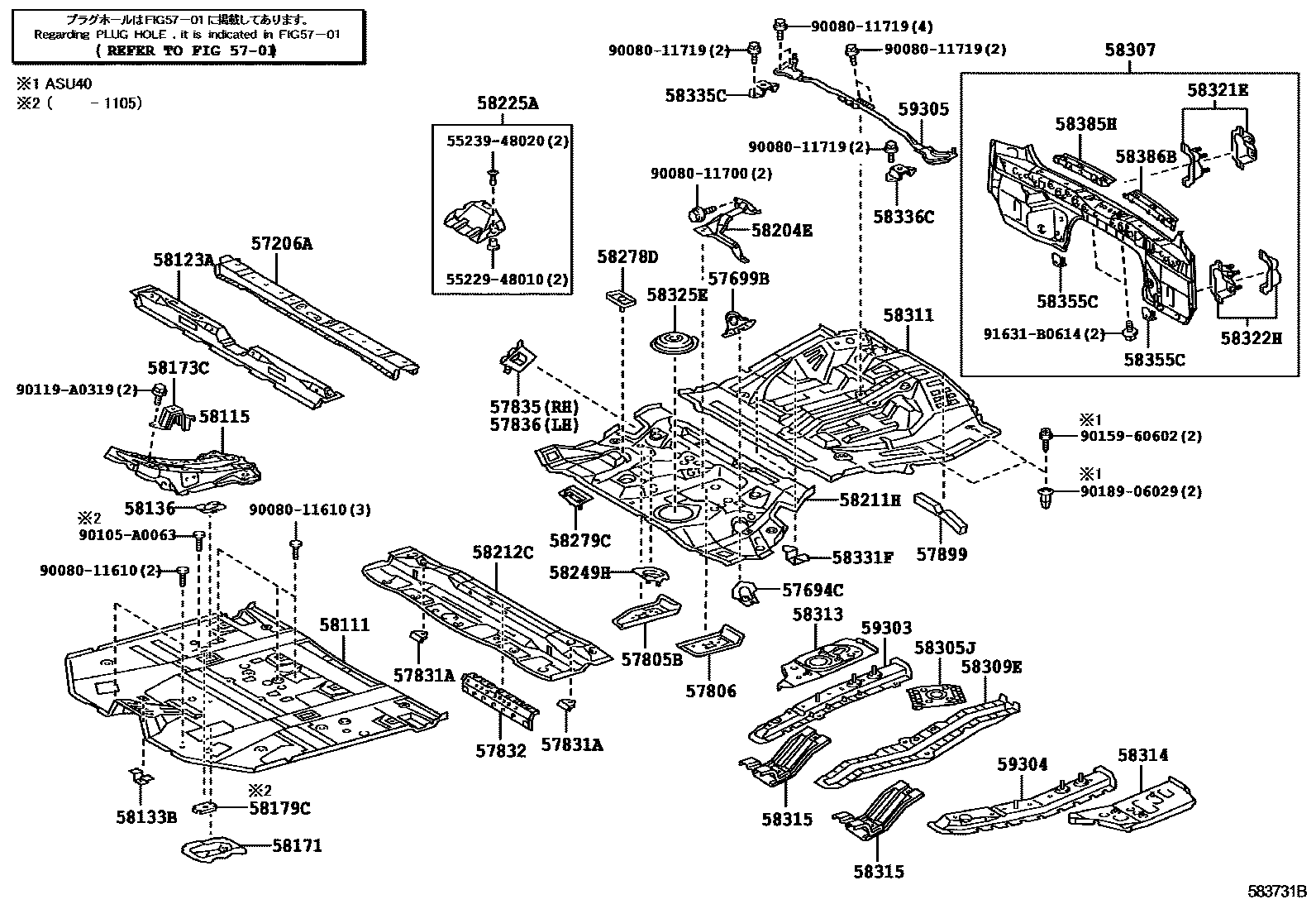 5801 — FLOOR PAN & LOWER BACK PANEL