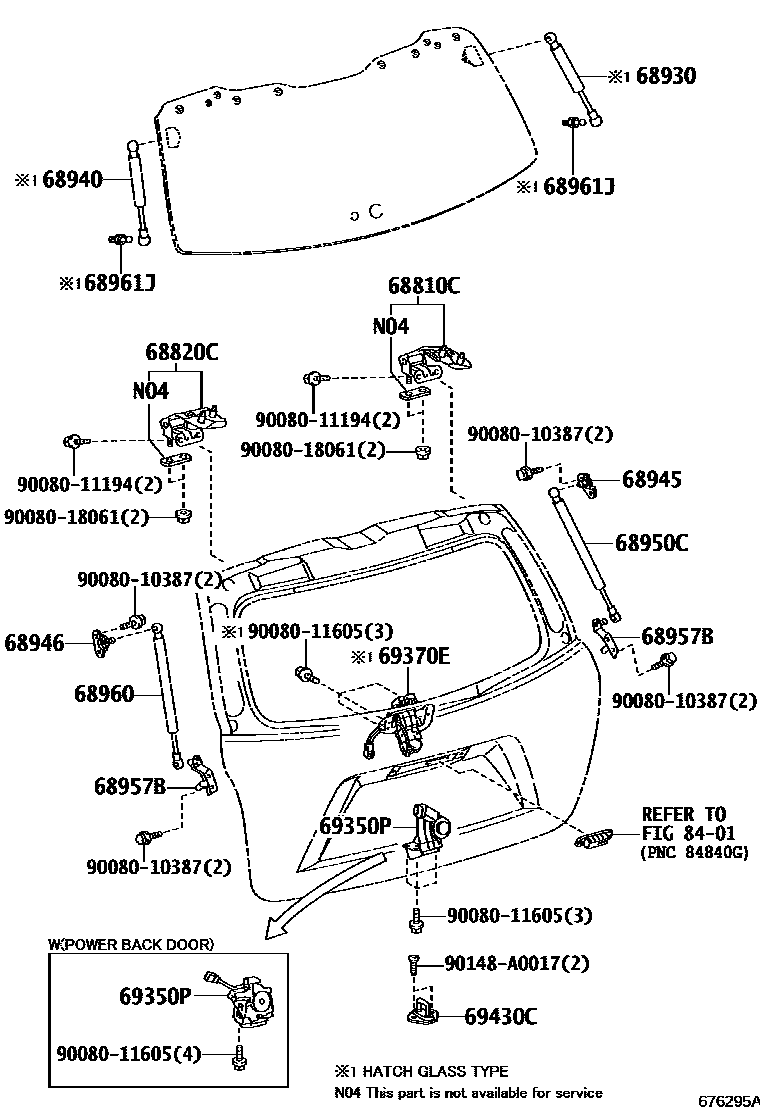 6709 — BACK DOOR LOCK & HANDLE