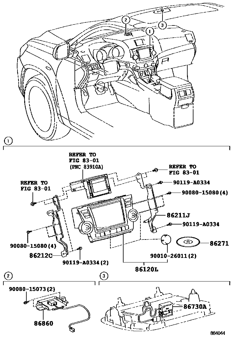 8603 — NAVIGATION & FRONT MONITOR DISPLAY