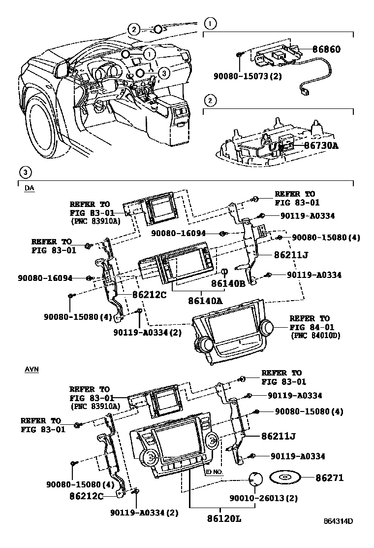 8603 — NAVIGATION & FRONT MONITOR DISPLAY