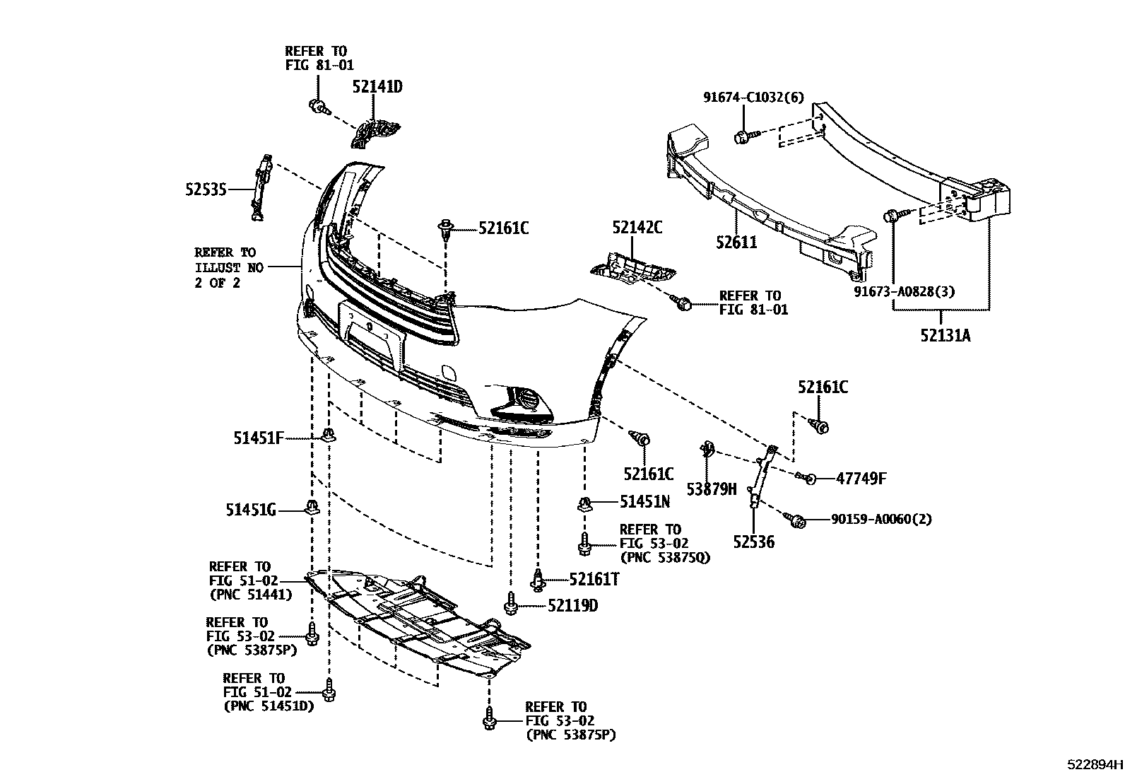 5201 — FRONT BUMPER & BUMPER STAY