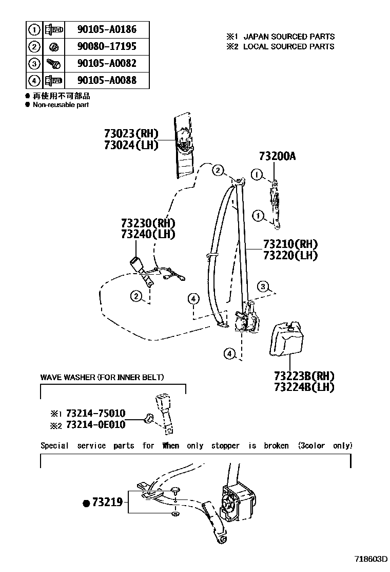 7104 — SEAT BELT & CHILD RESTRAINT SEAT