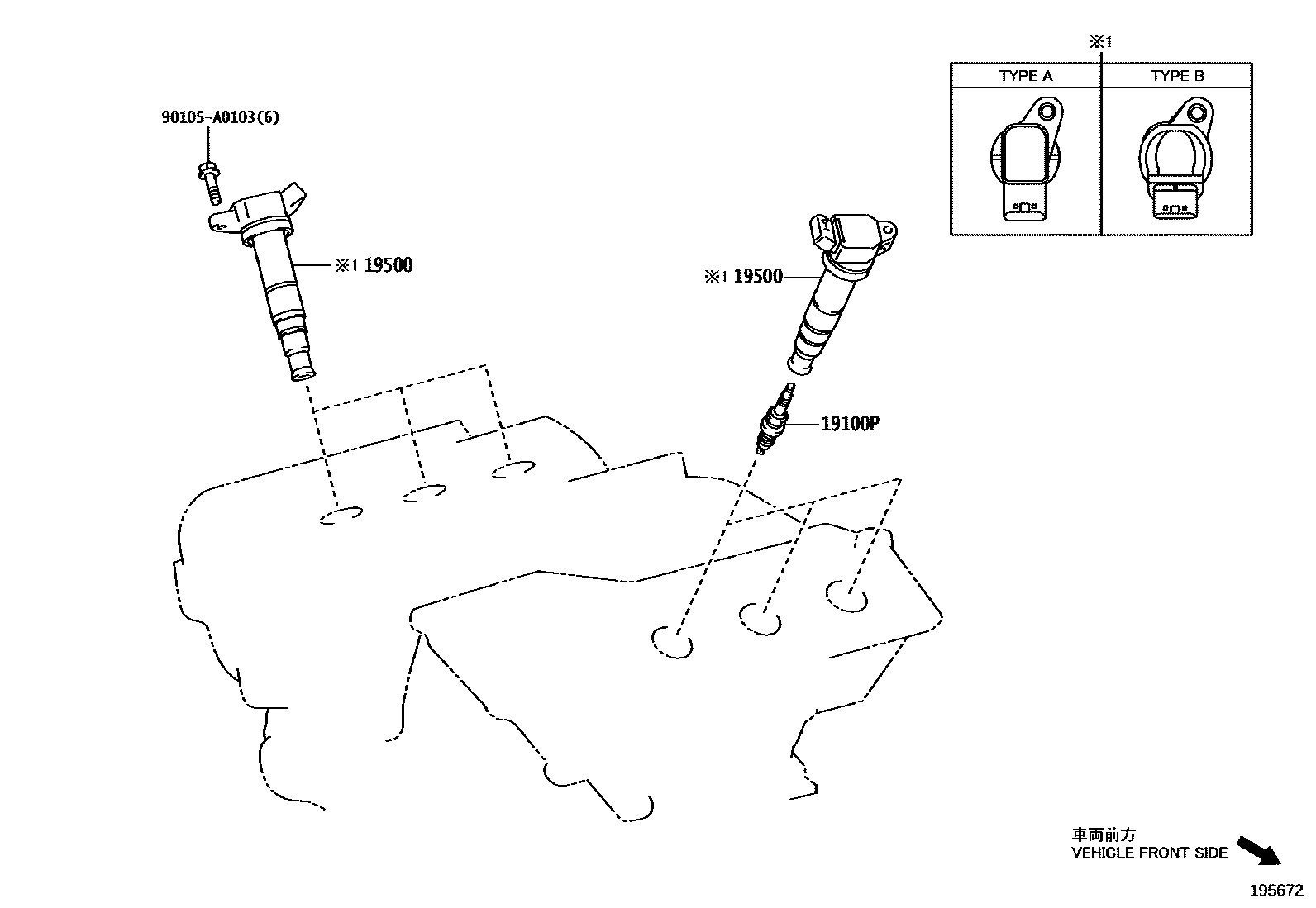 1901 — IGNITION COIL & SPARK PLUG / GLOW PLUG