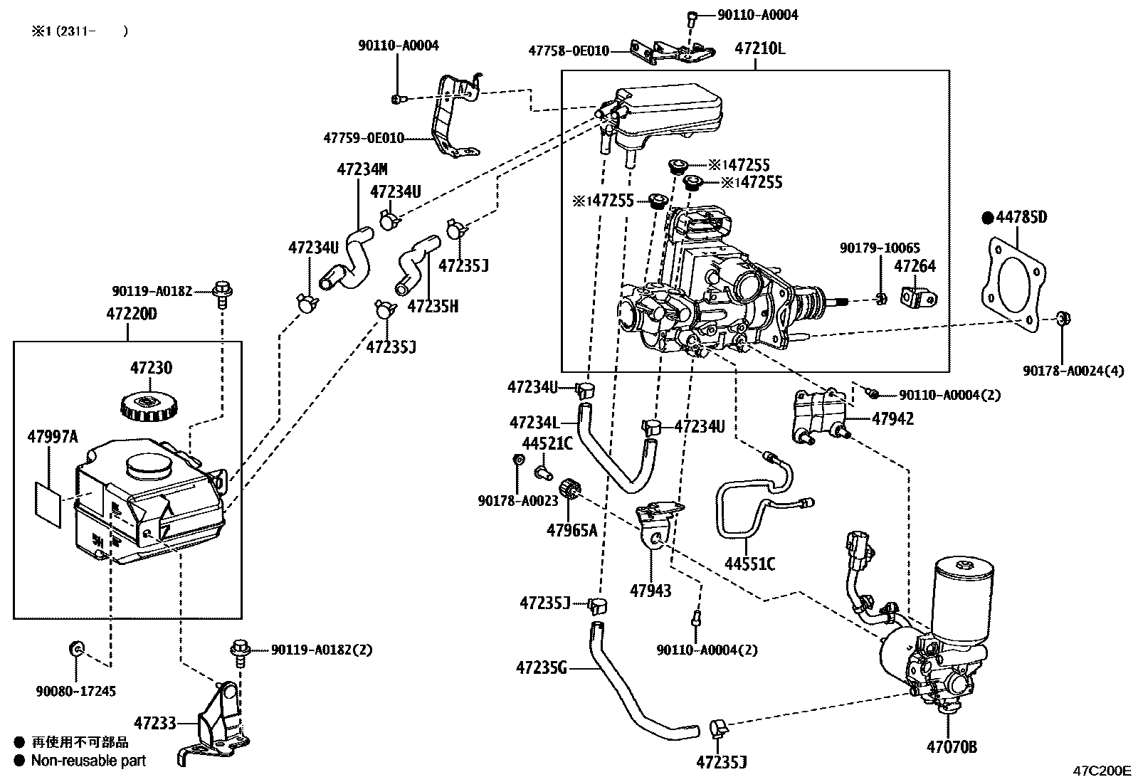 4702 — BRAKE MASTER CYLINDER