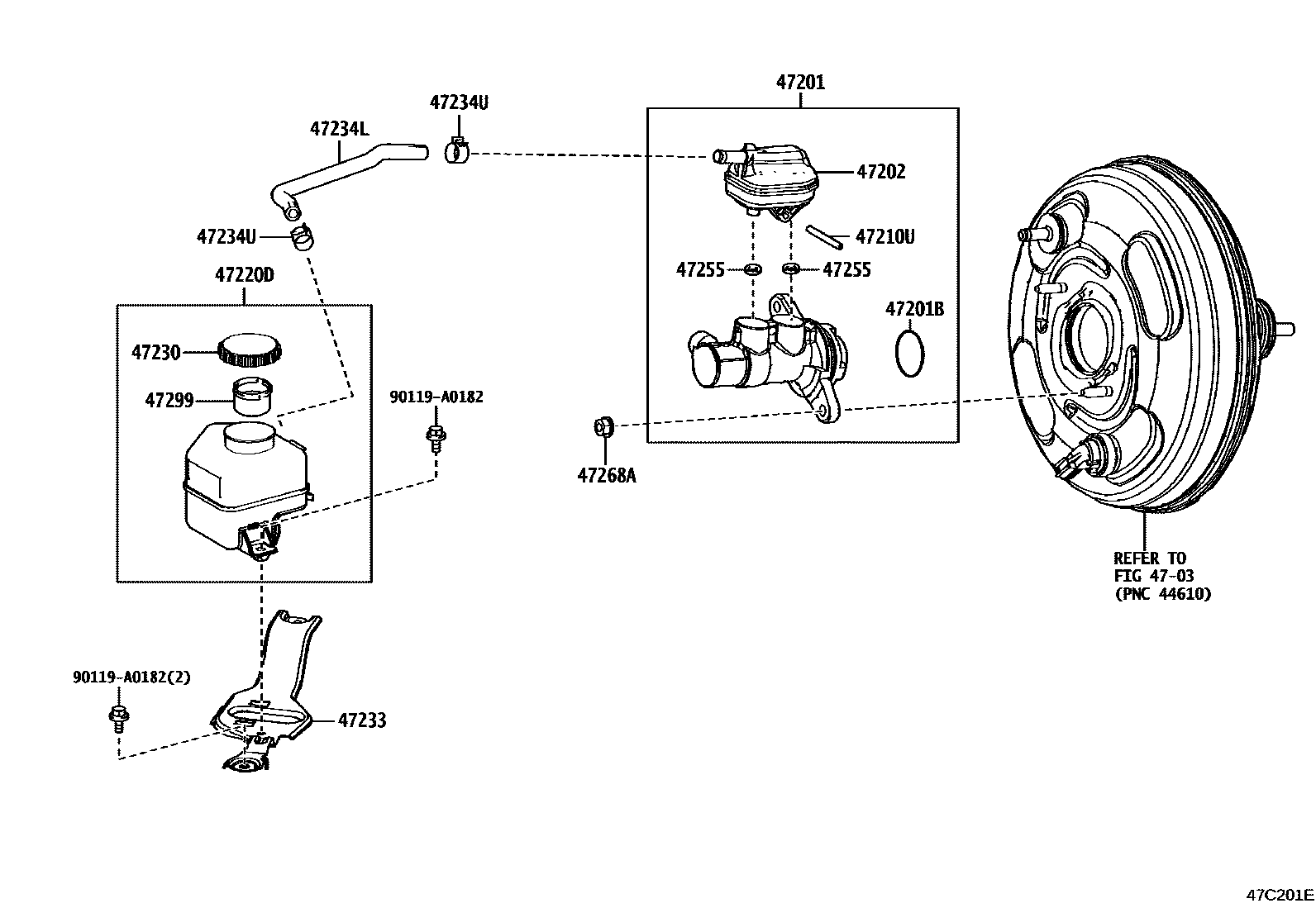 4702 — BRAKE MASTER CYLINDER