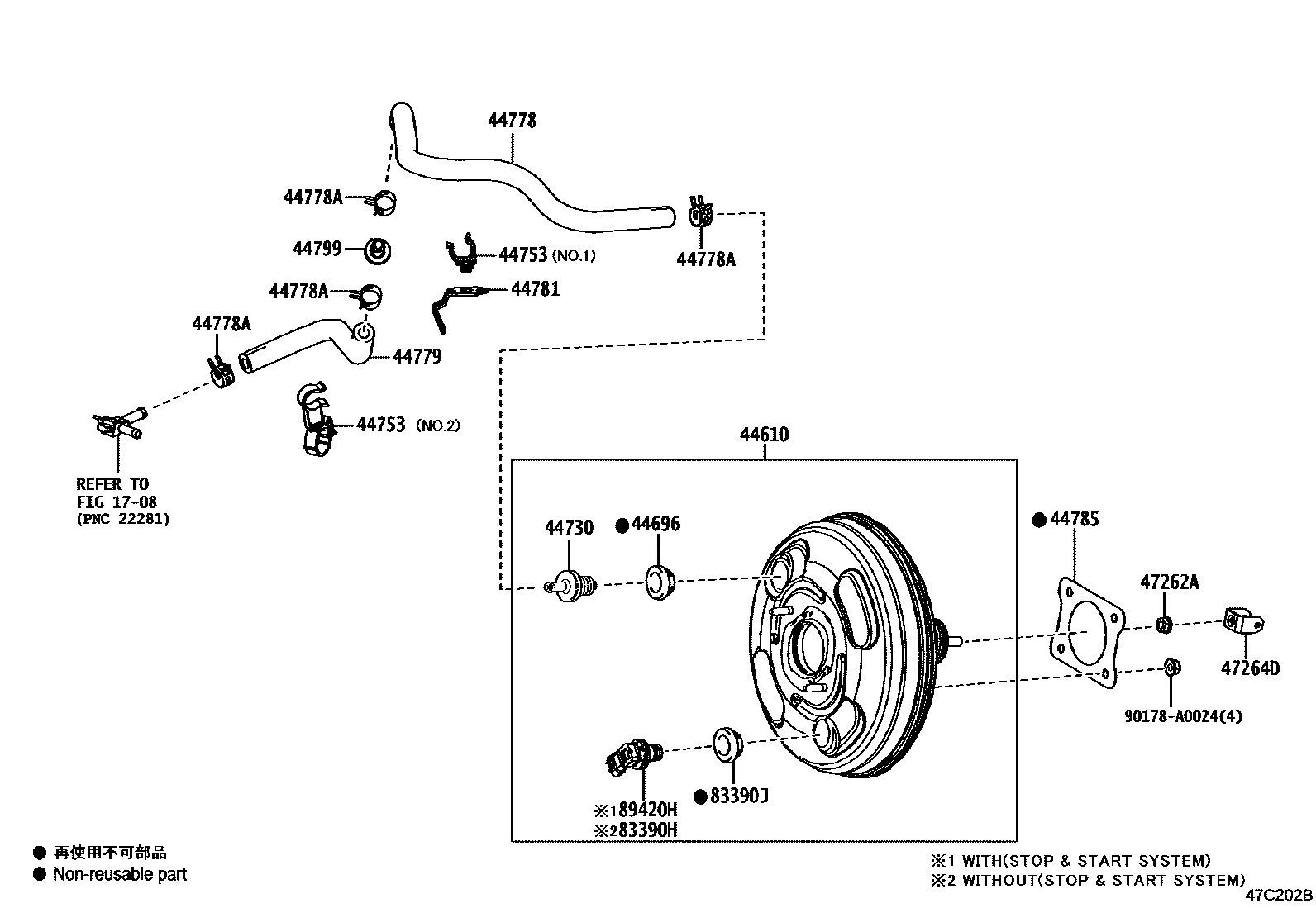4703 — BRAKE BOOSTER & VACUUM TUBE