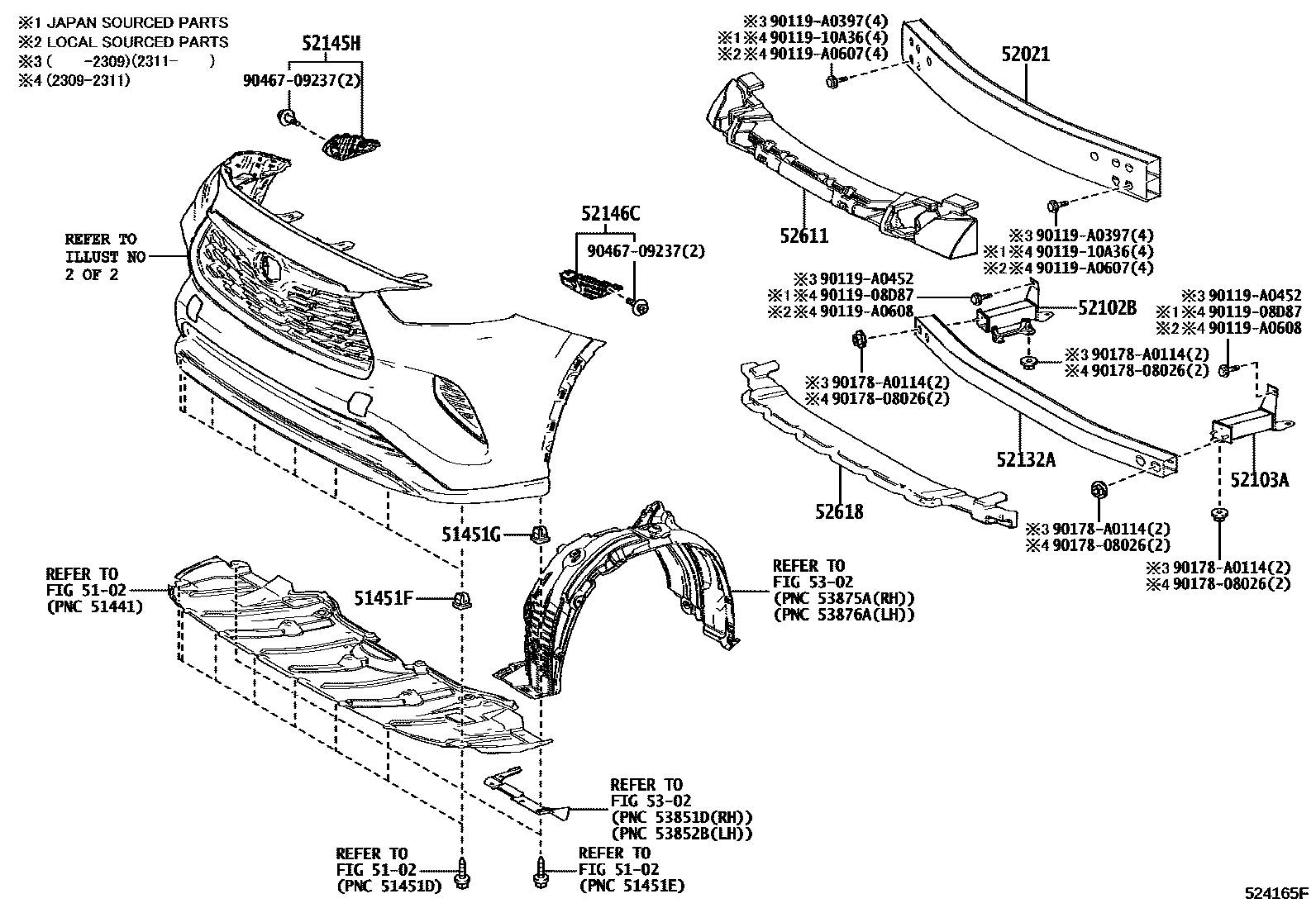 5201 — FRONT BUMPER & BUMPER STAY