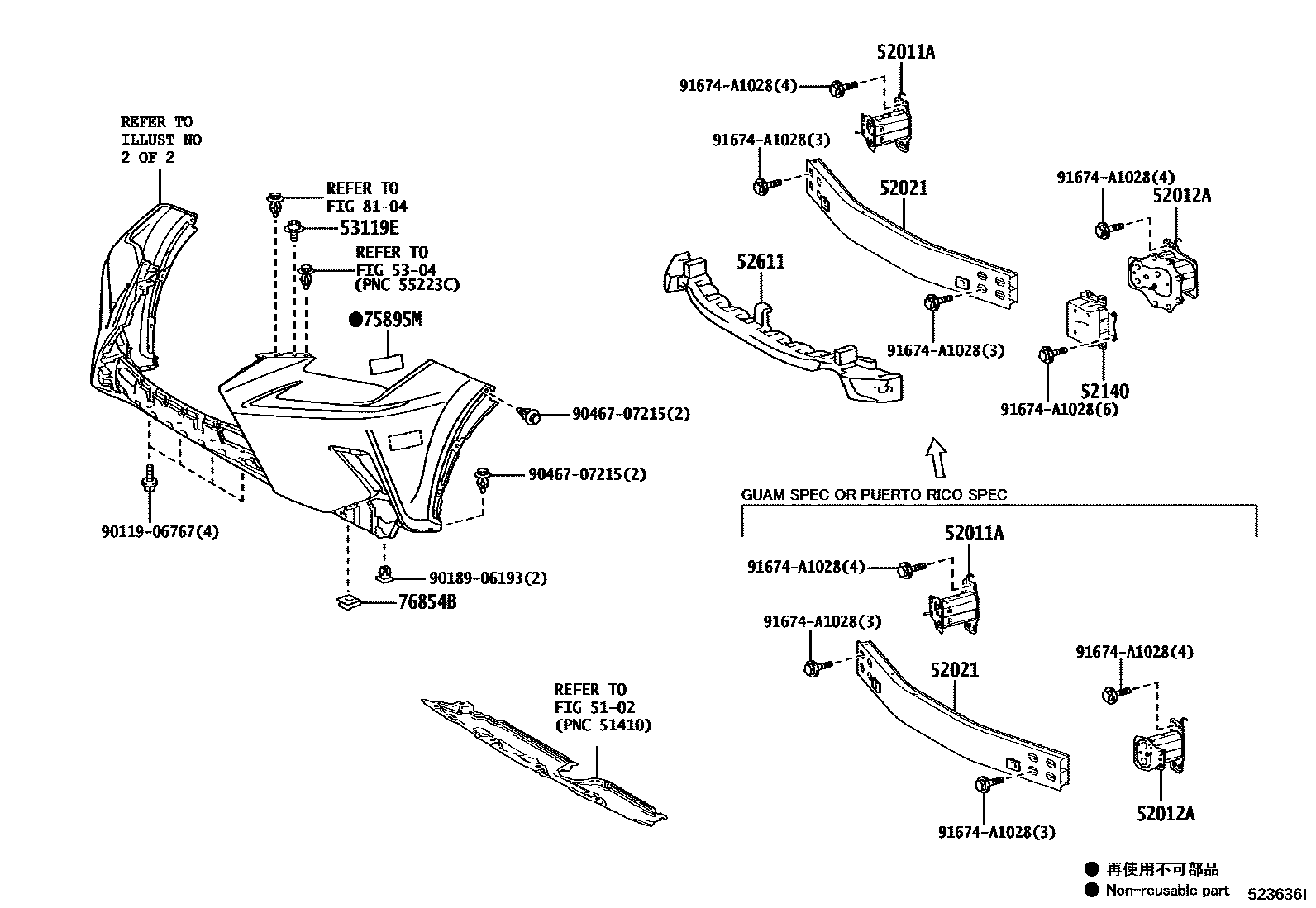 5201 — FRONT BUMPER & BUMPER STAY