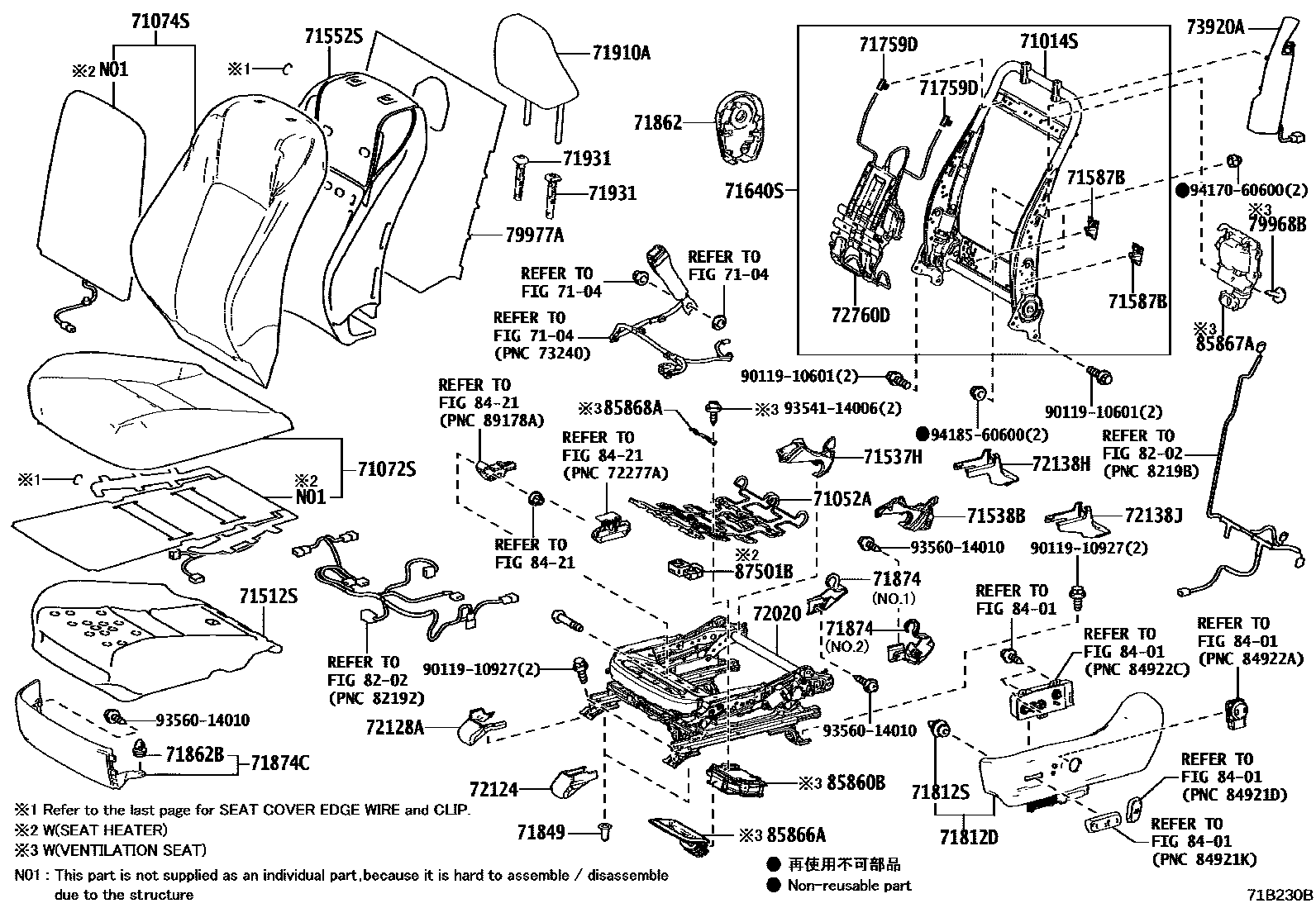 7101 — FRONT SEAT & SEAT TRACK