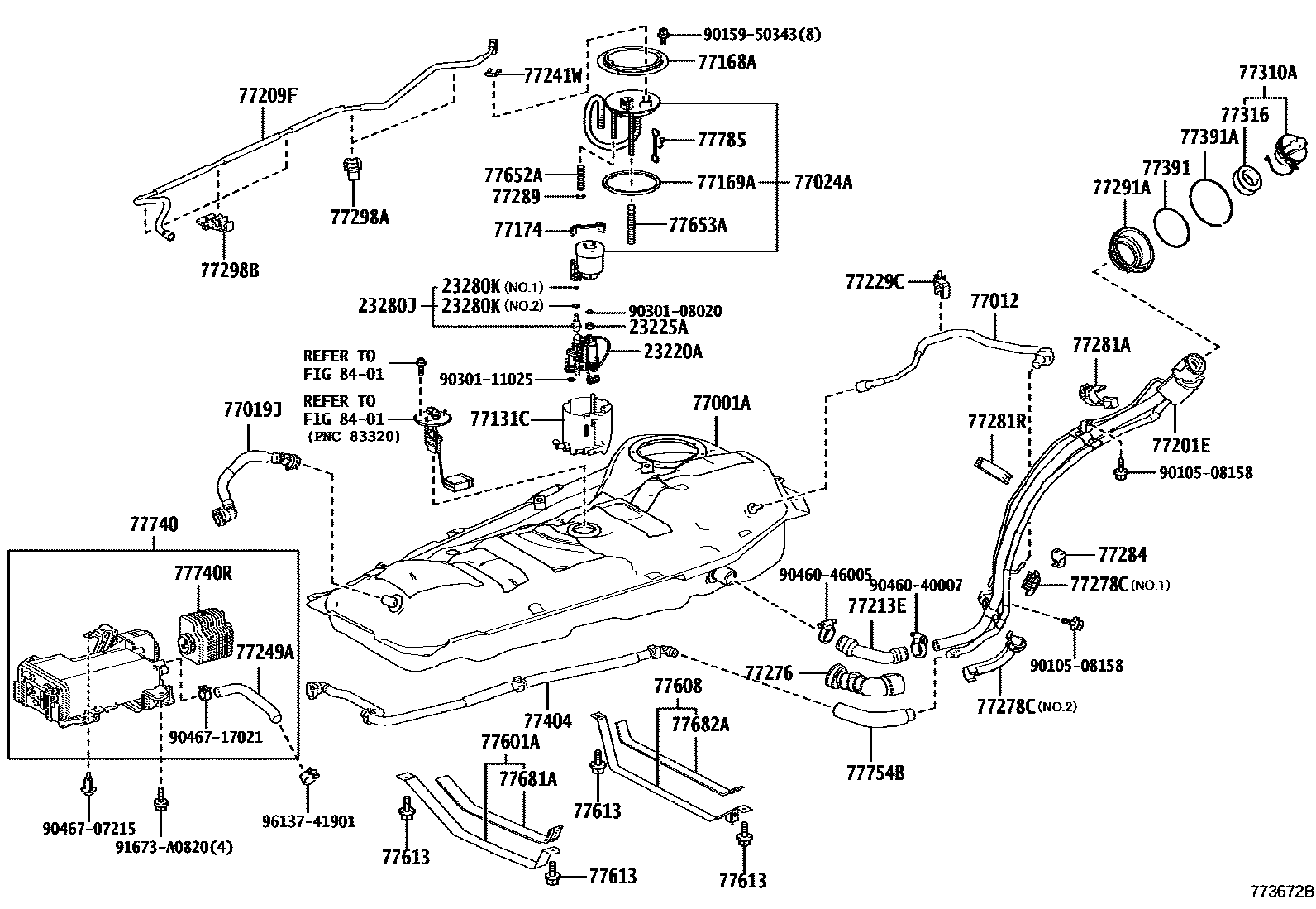 7701 — FUEL TANK & TUBE