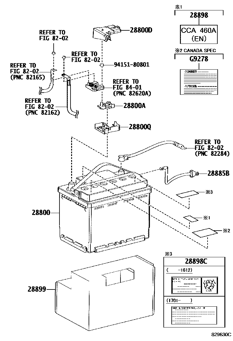 8201 — BATTERY & BATTERY CABLE
