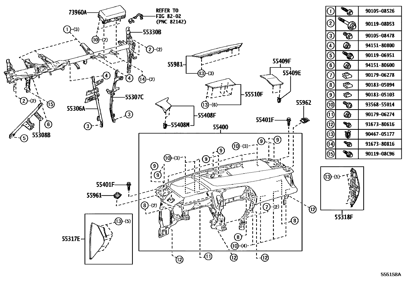 5501 — INSTRUMENT PANEL & GLOVE COMPARTMENT