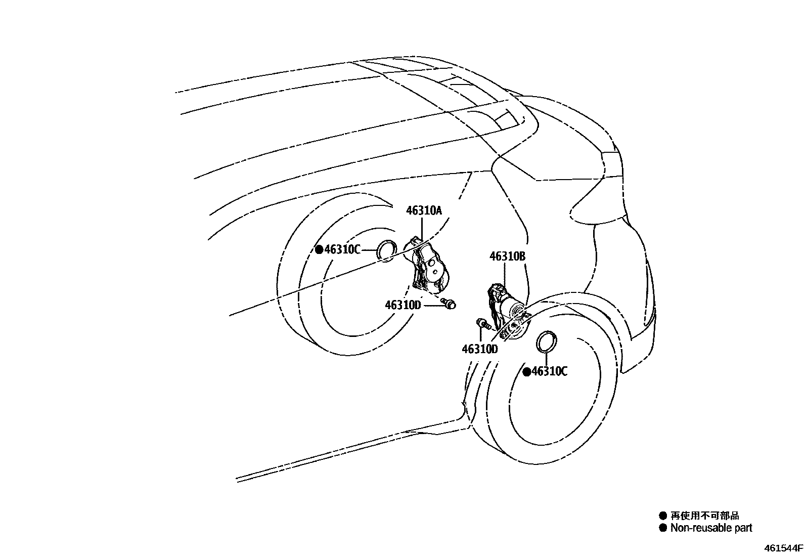 4601 — PARKING BRAKE & CABLE