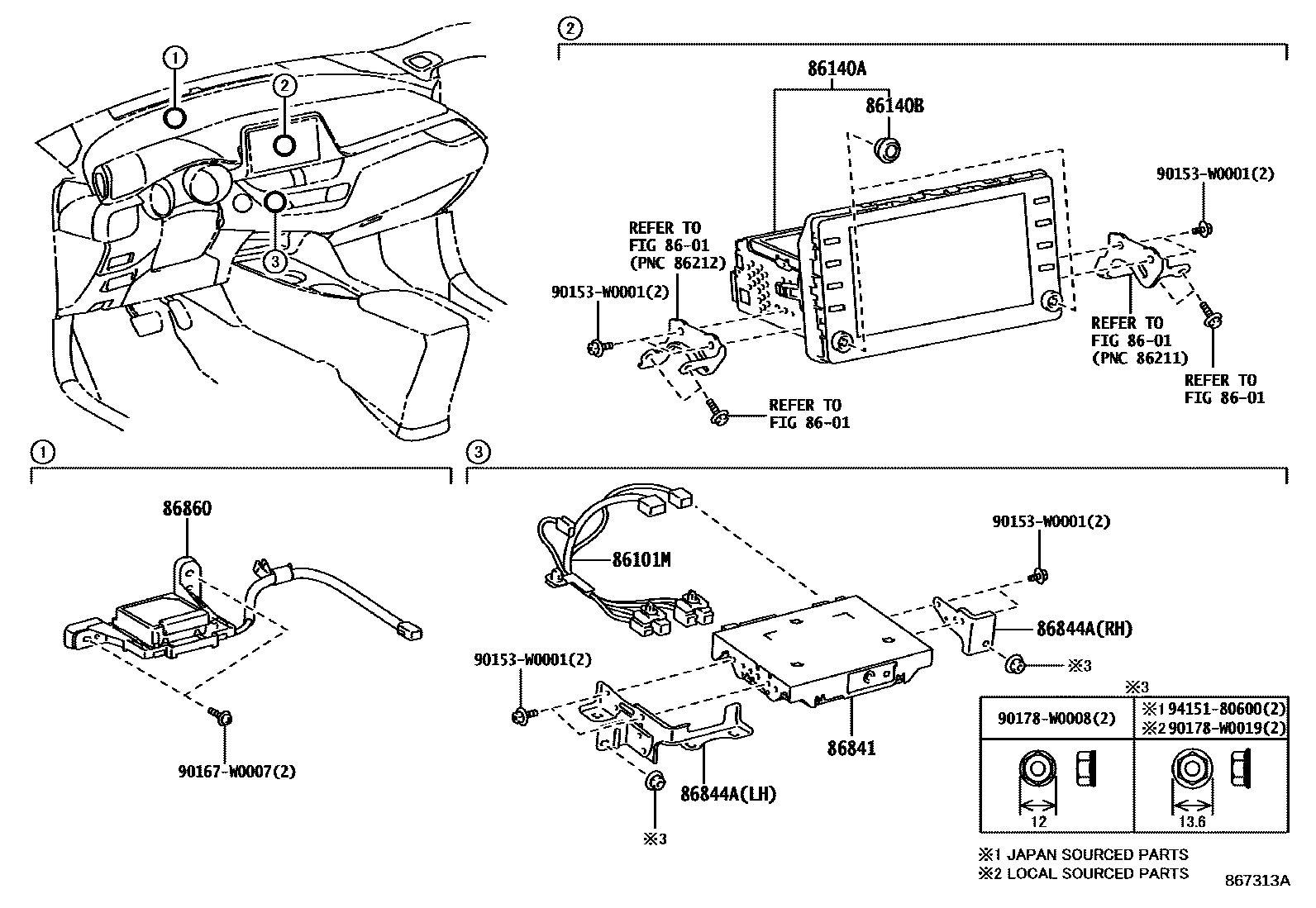 8603 — NAVIGATION & FRONT MONITOR DISPLAY
