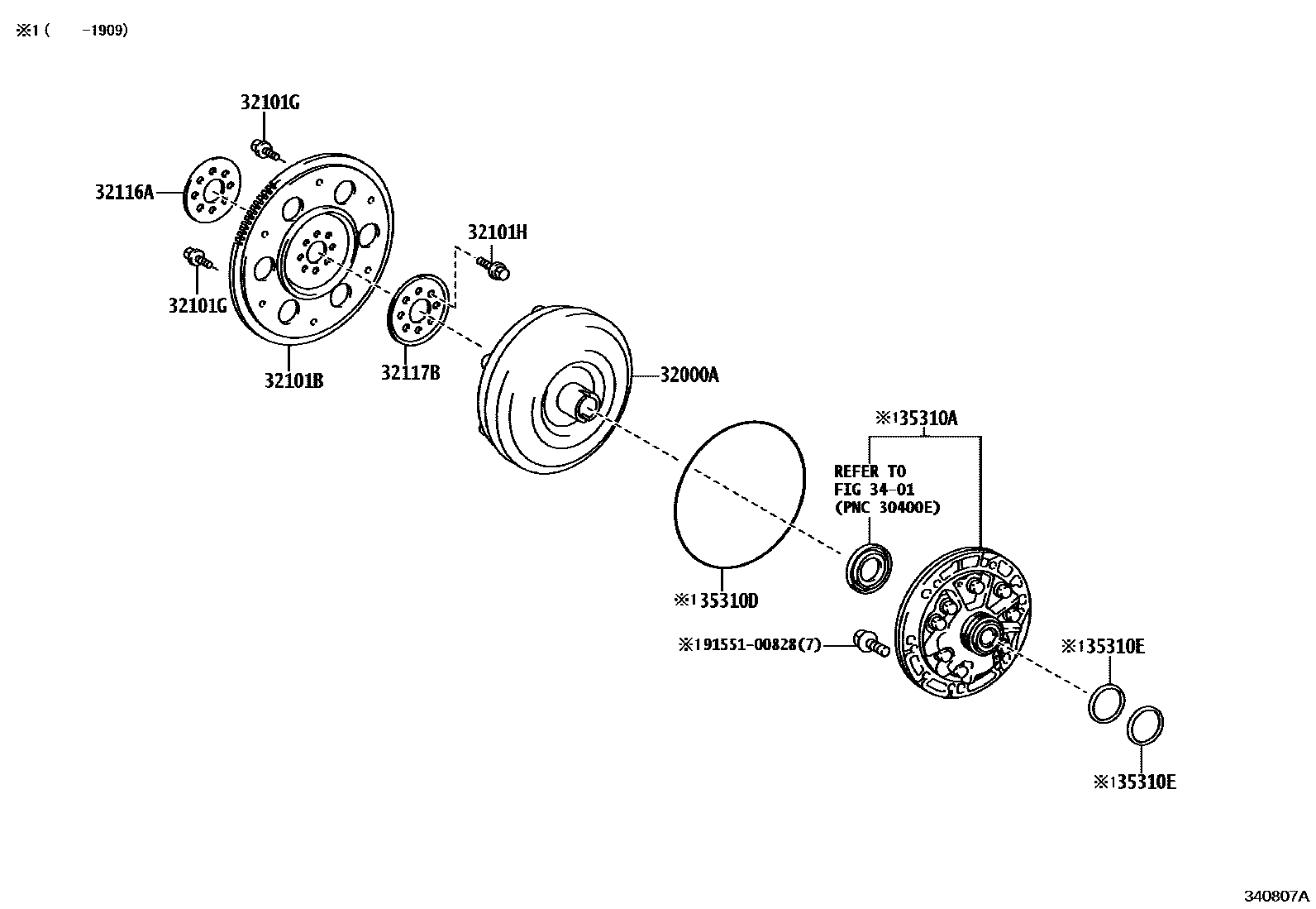 3402 — TORQUE CONVERTER, FRONT OIL PUMP(CVT)