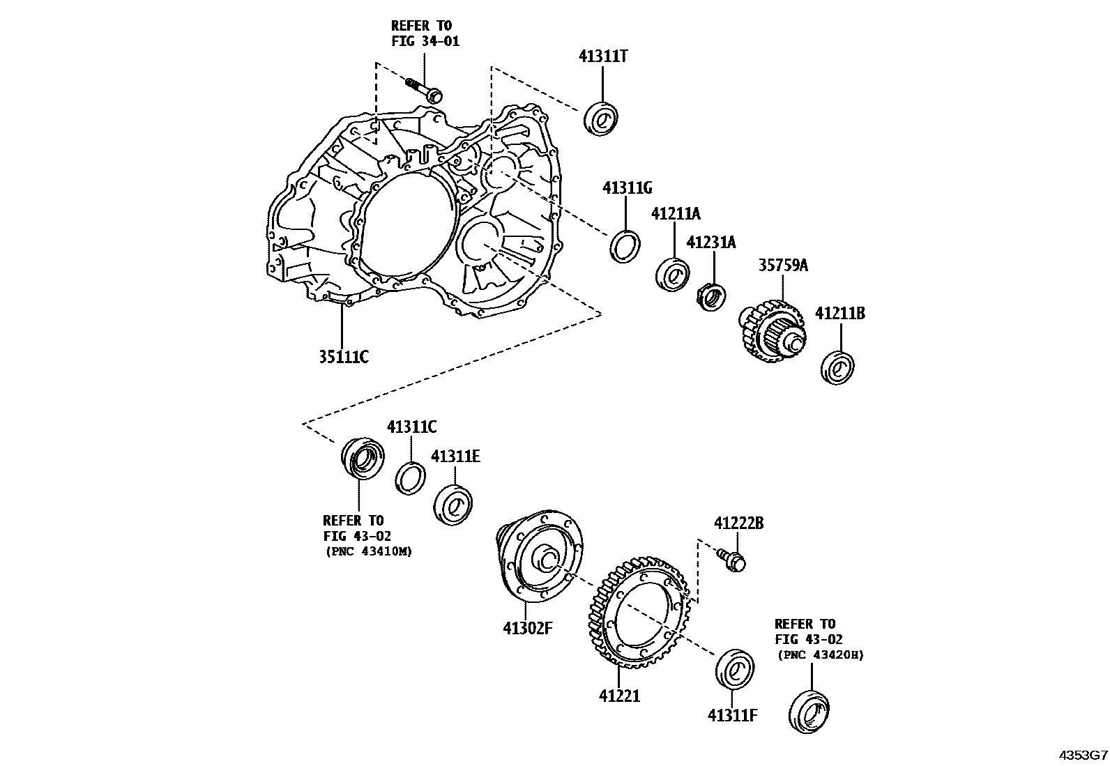 4301 — FRONT AXLE HOUSING & DIFFERENTIAL