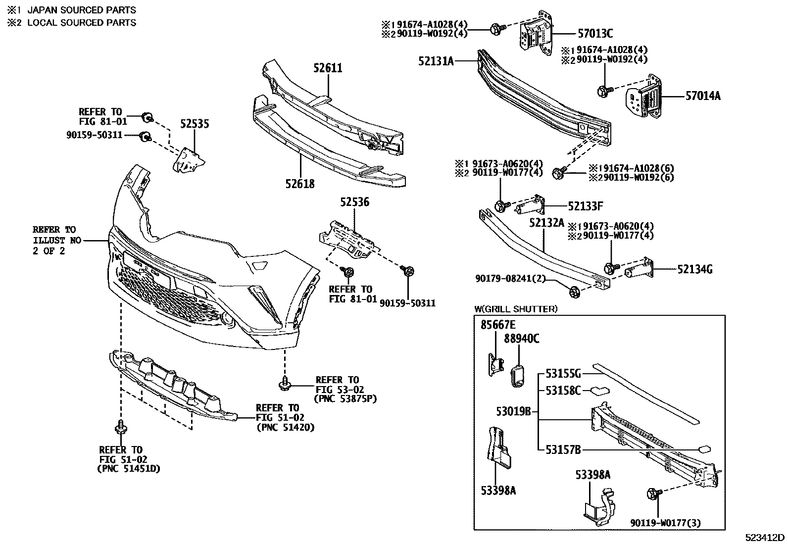 5201 — FRONT BUMPER & BUMPER STAY
