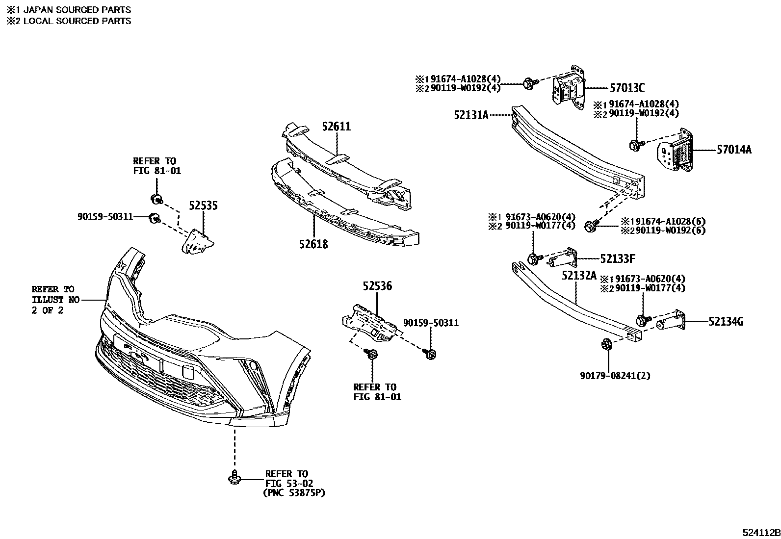 5201 — FRONT BUMPER & BUMPER STAY
