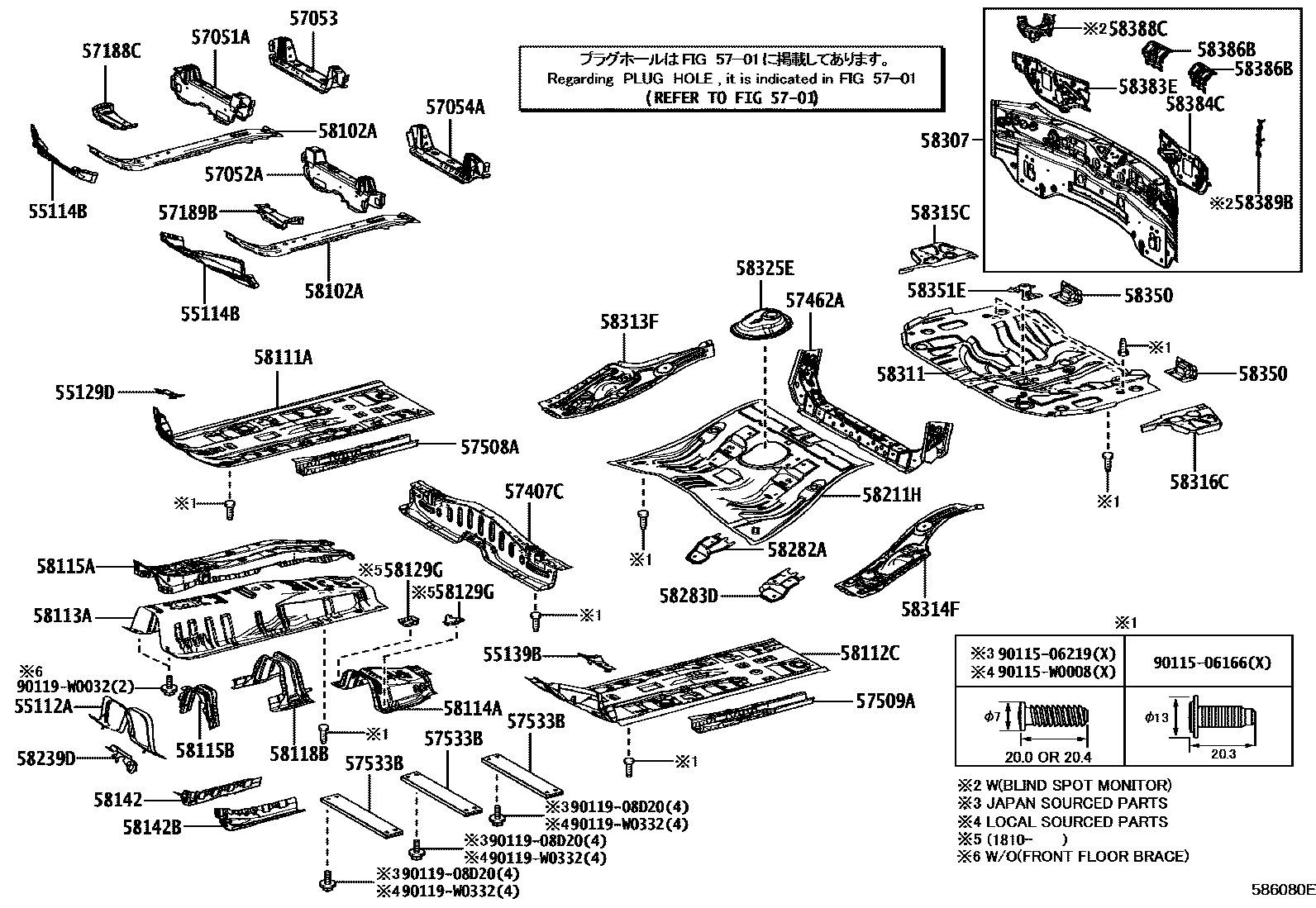 5801 — FLOOR PAN & LOWER BACK PANEL