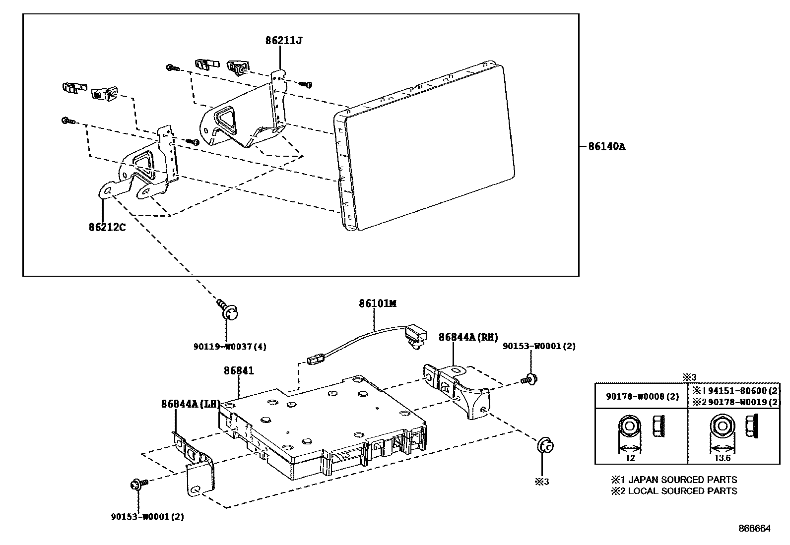 8603 — NAVIGATION & FRONT MONITOR DISPLAY