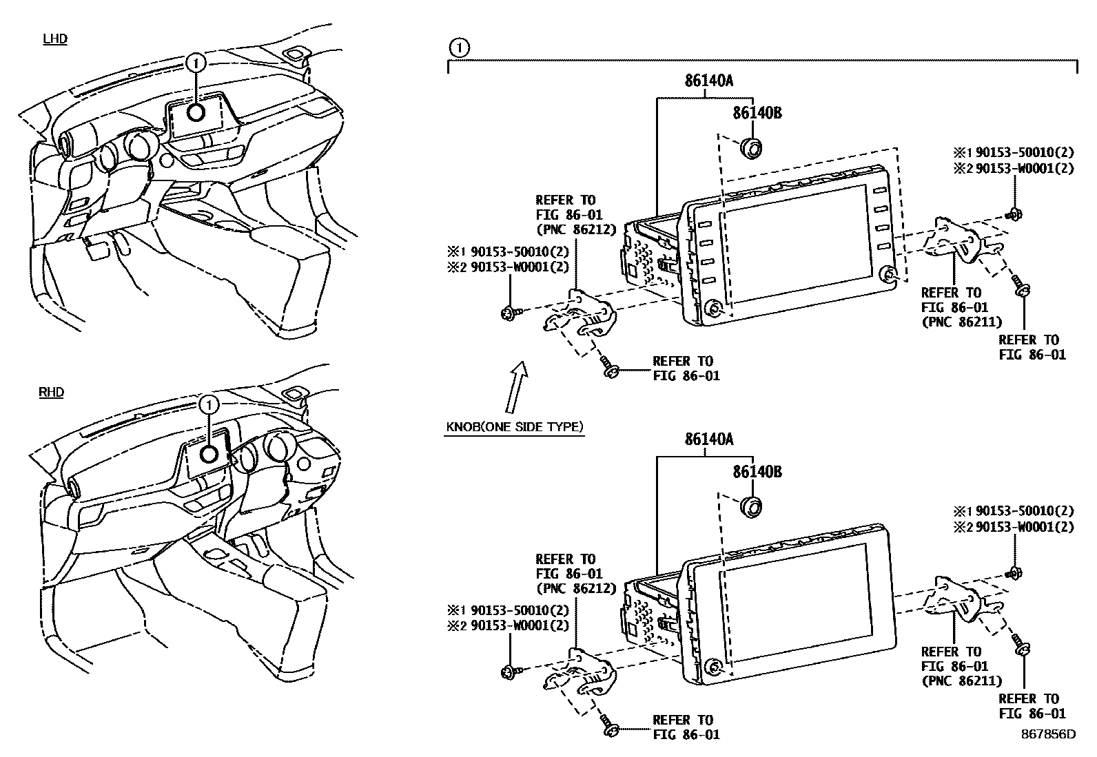 8603 — NAVIGATION & FRONT MONITOR DISPLAY