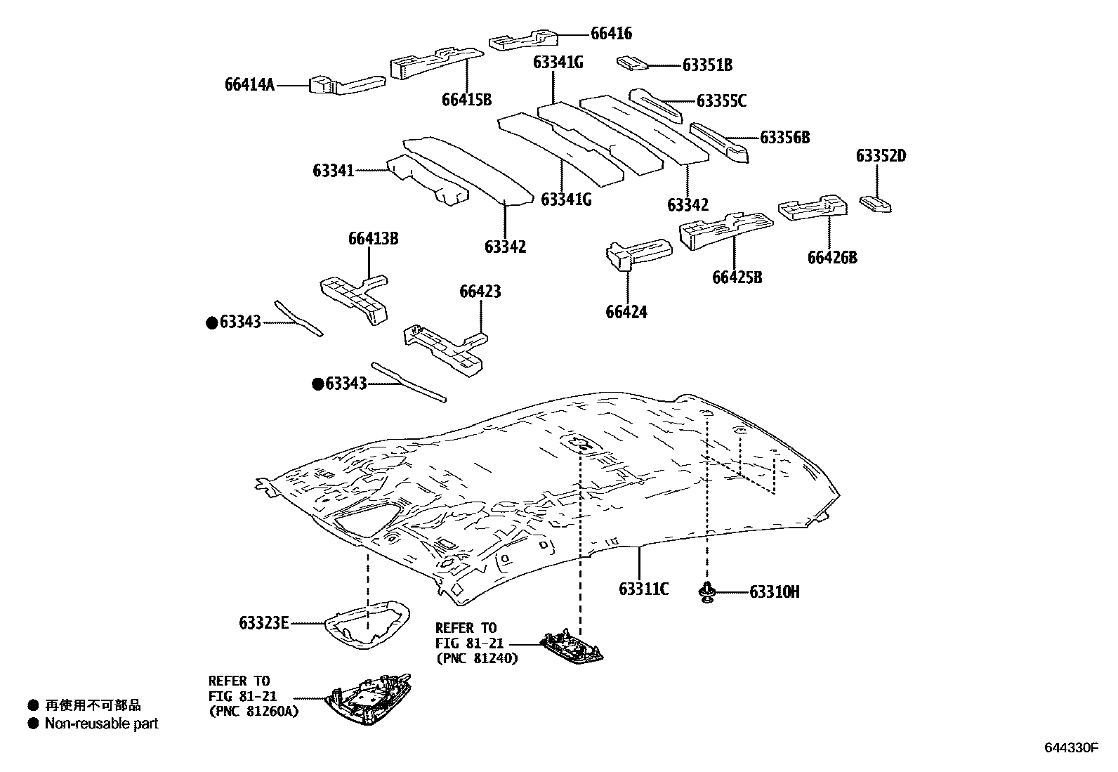 6402 — ROOF HEADLINING & SILENCER PAD