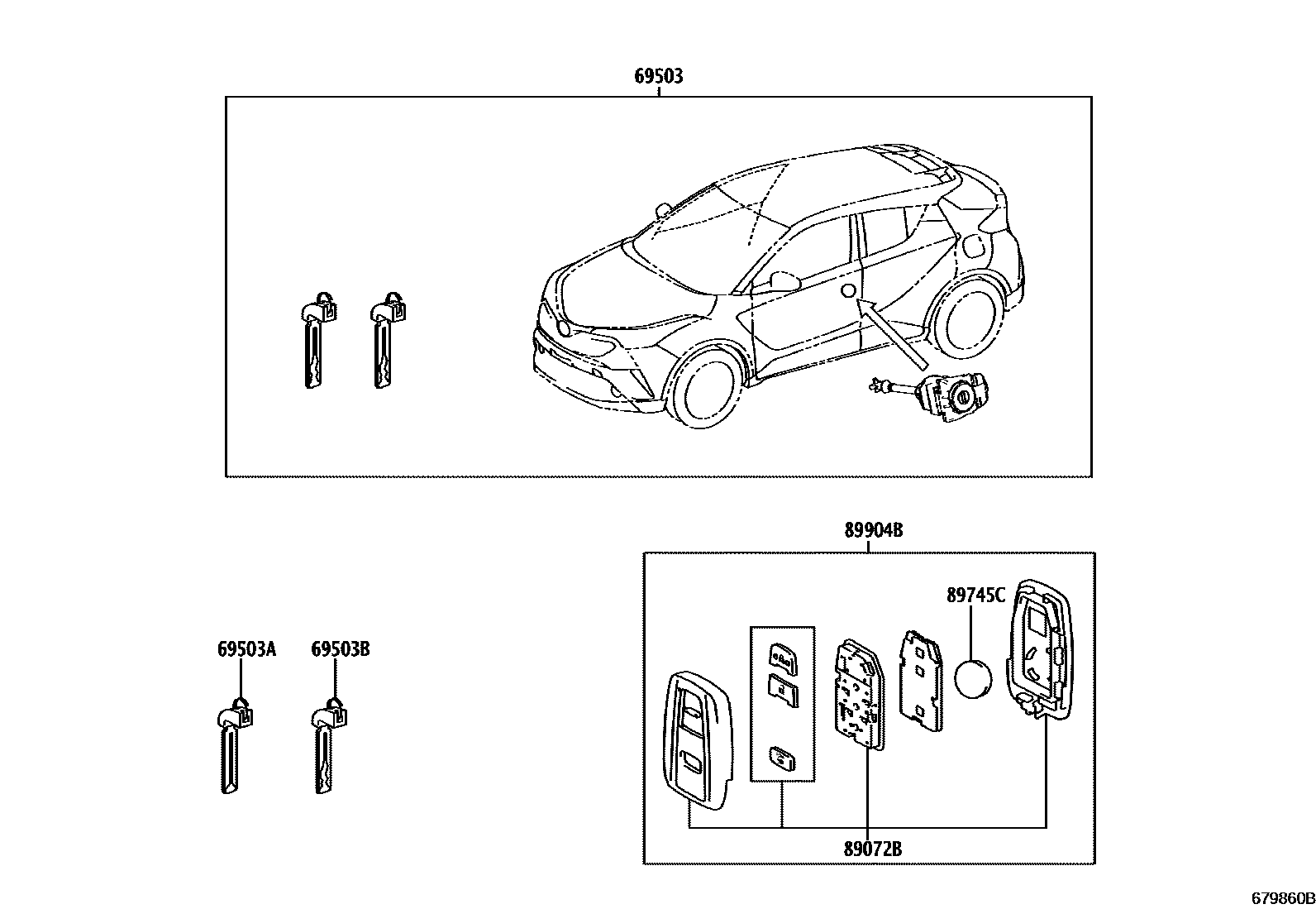 6712 — LOCK CYLINDER SET