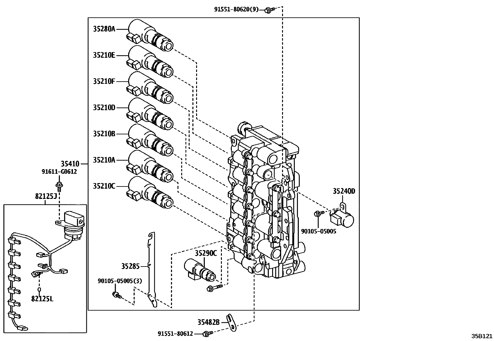 3512 — VALVE BODY & OIL STRAINER (ATM)