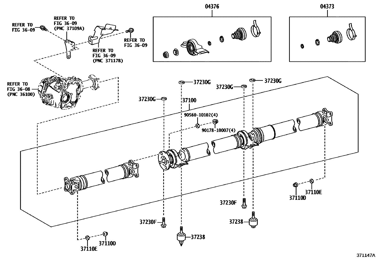 3701 — PROPELLER SHAFT & UNIVERSAL JOINT