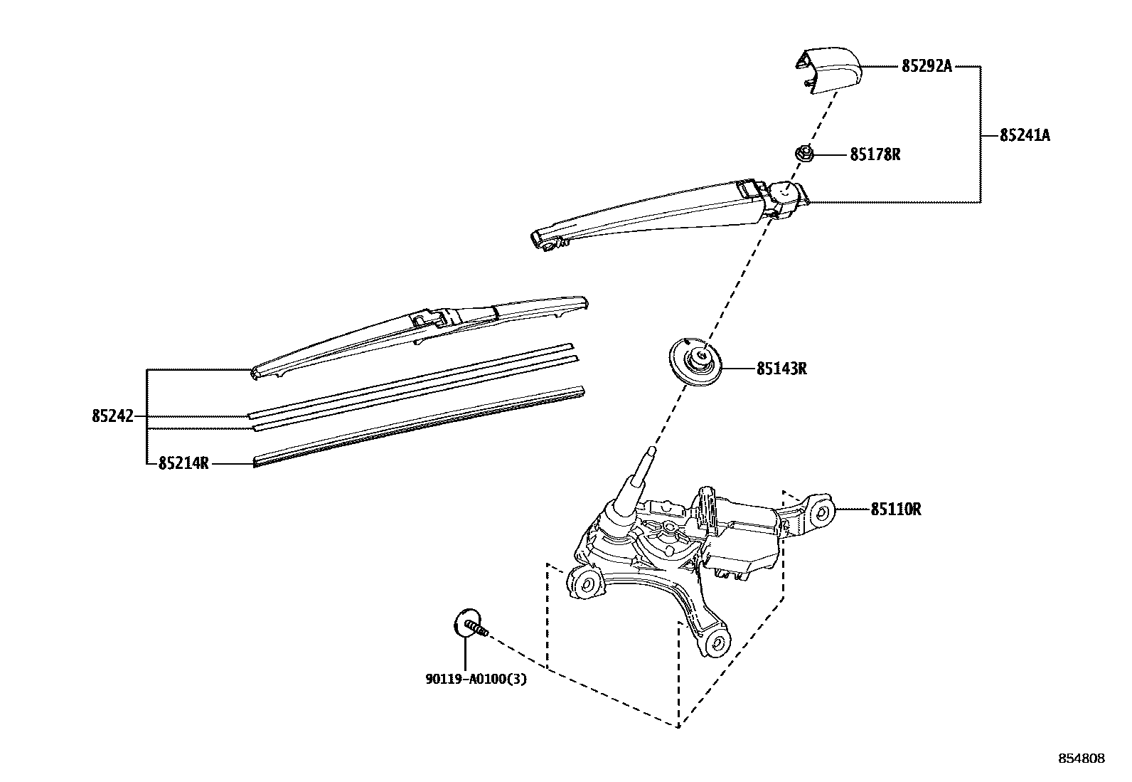 8502 — REAR WIPER